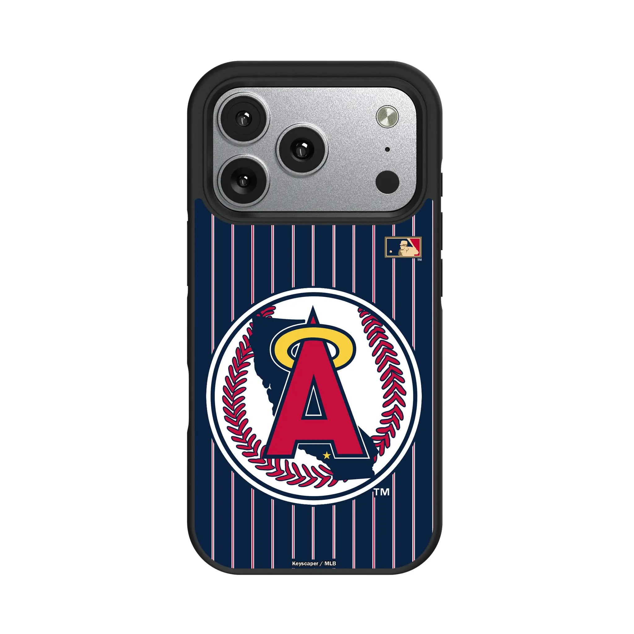 LA Angels 1986-1992 - Cooperstown Collection Pinstripe Bump Phone Case