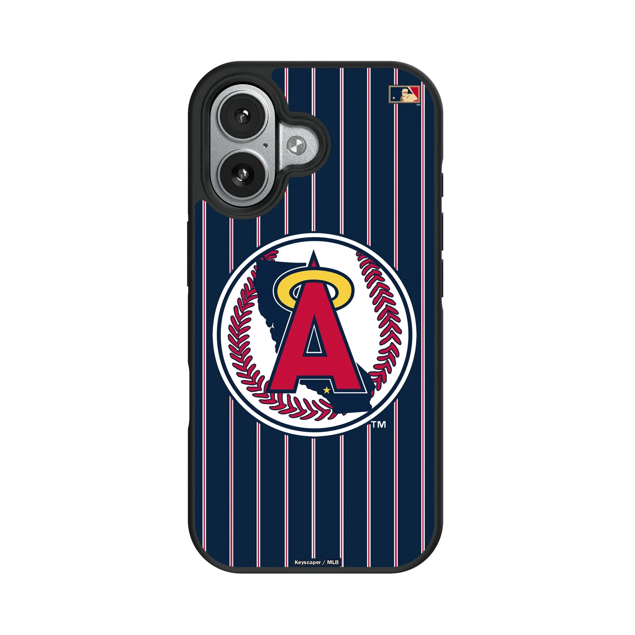 LA Angels 1986-1992 - Cooperstown Collection Pinstripe Bump Phone Case