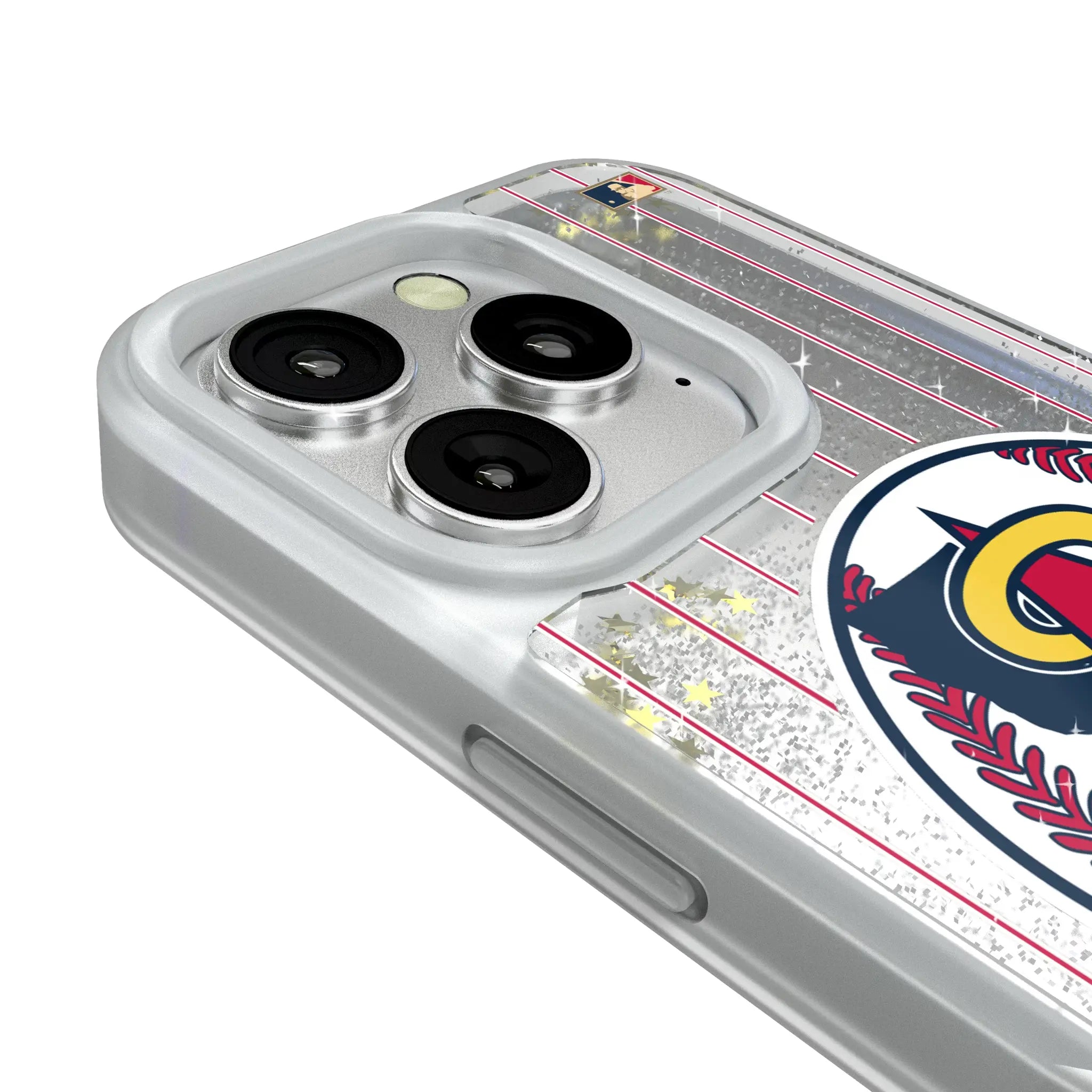 LA Angels 1986-1992 - Cooperstown Collection Pinstripe Glitter Phone Case