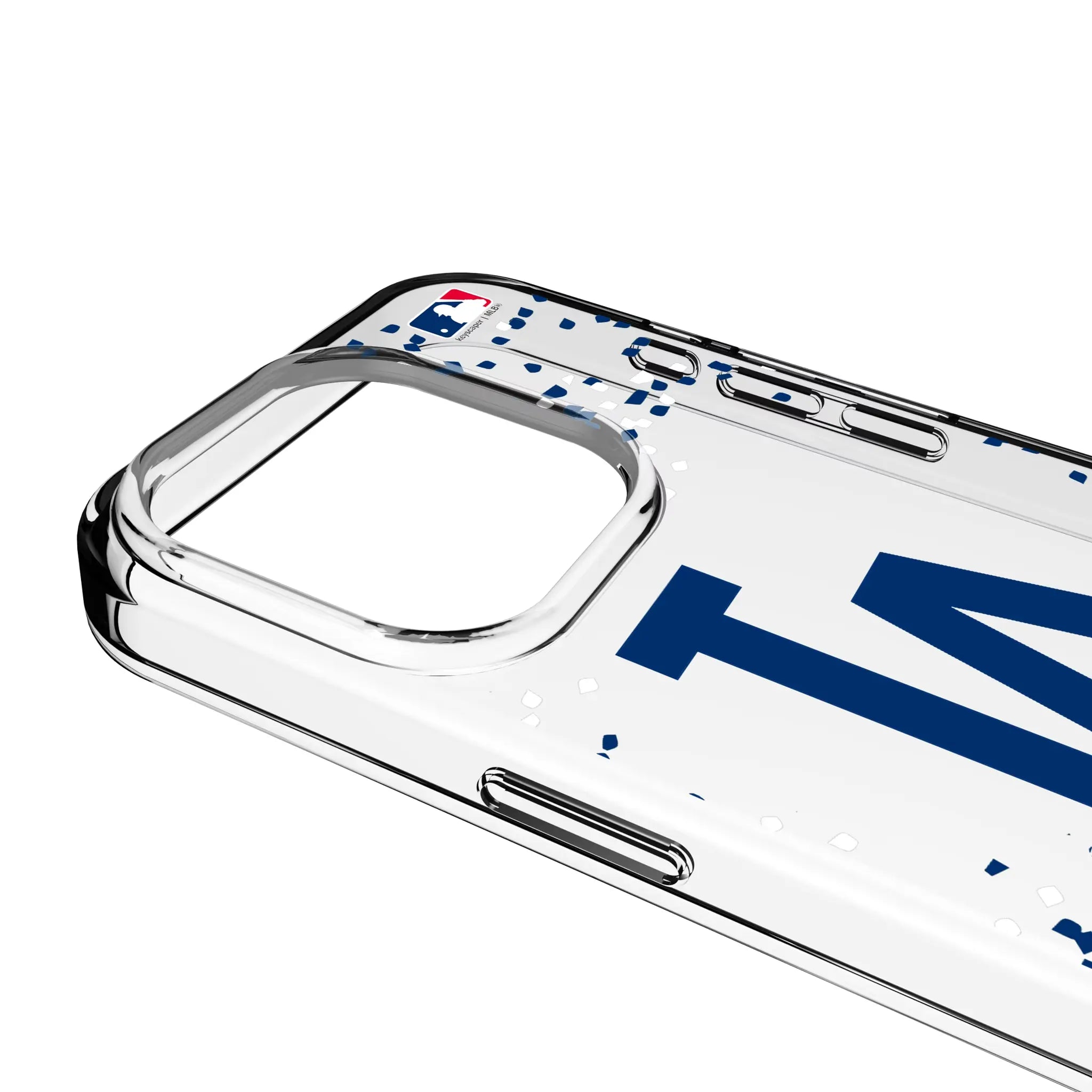 LA Dodgers Confetti Clear Phone Case for Apple iPhone