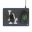LA Dodgers Linen 15-Watt Wireless Charger and Mouse Pad