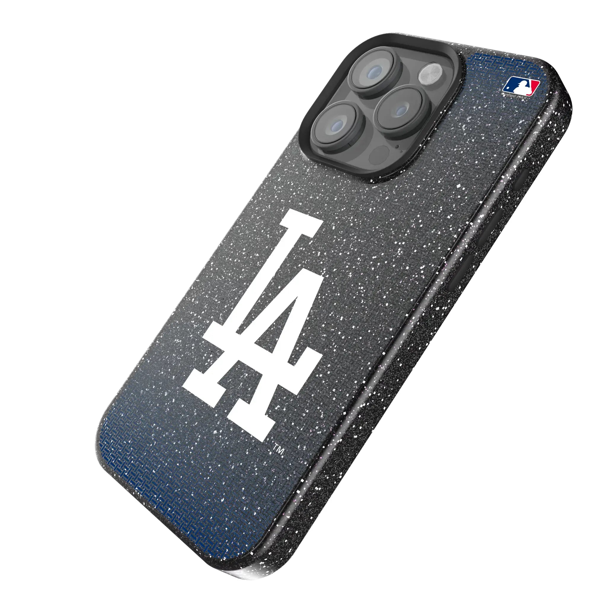 LA Dodgers Linen Bling Phone Case for Apple iPhone