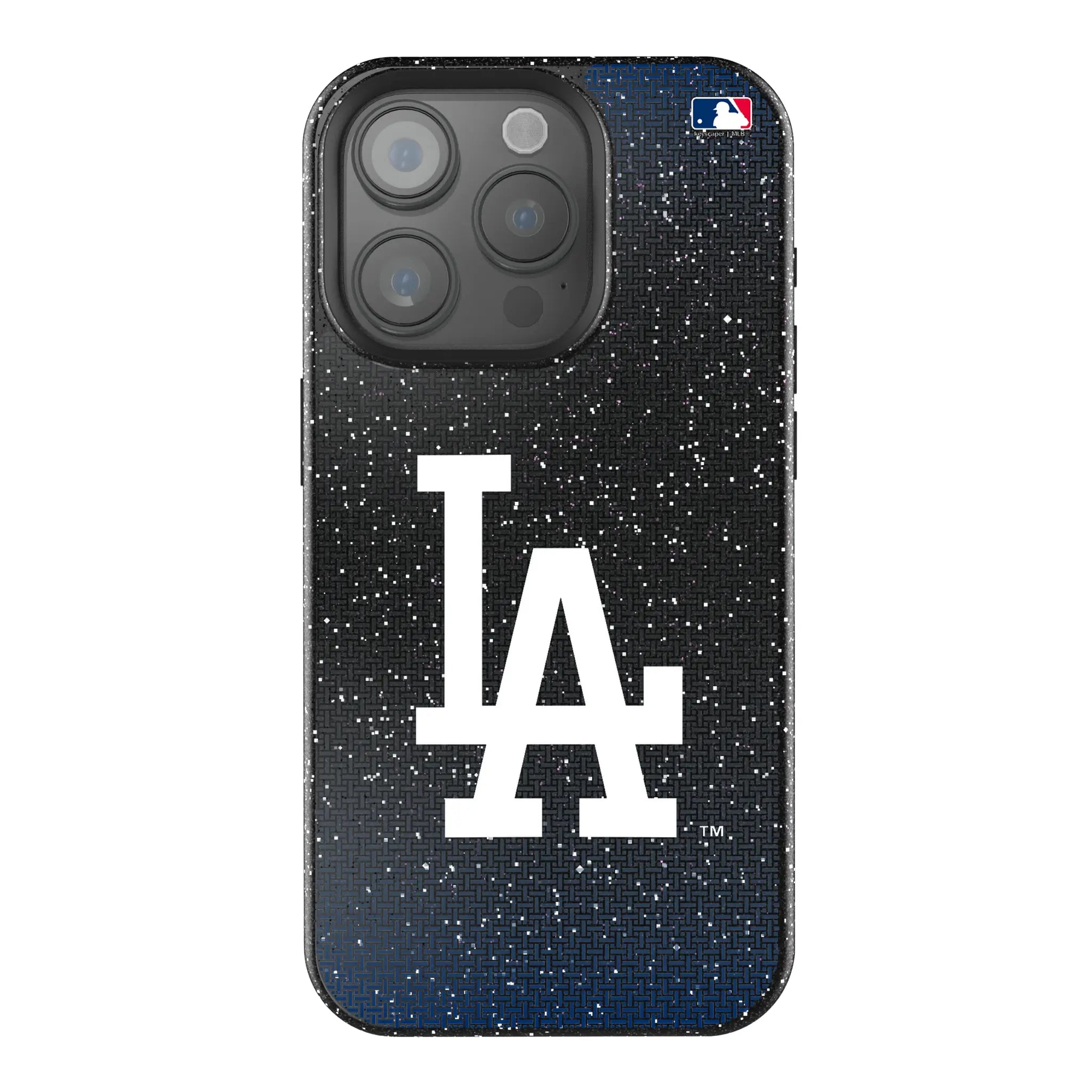 LA Dodgers Linen Bling Phone Case for Apple iPhone