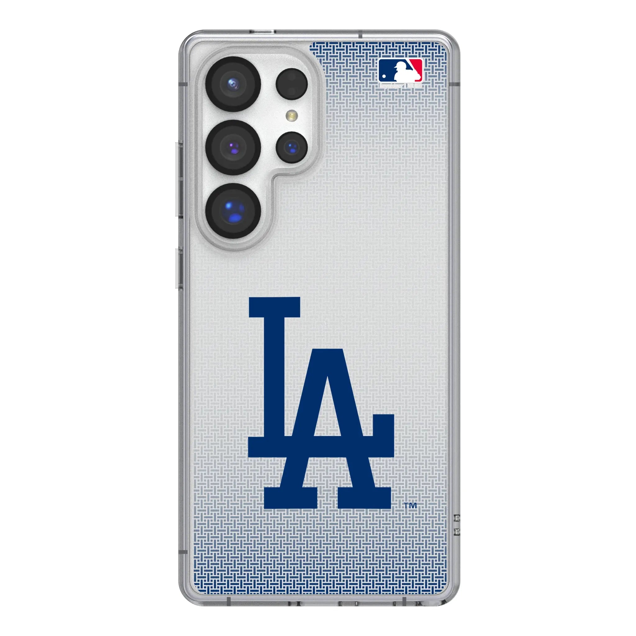 LA Dodgers Linen Clear Phone Case for Samsung Galaxy