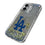 LA Dodgers Linen Glitter Phone Case for Apple iPhone