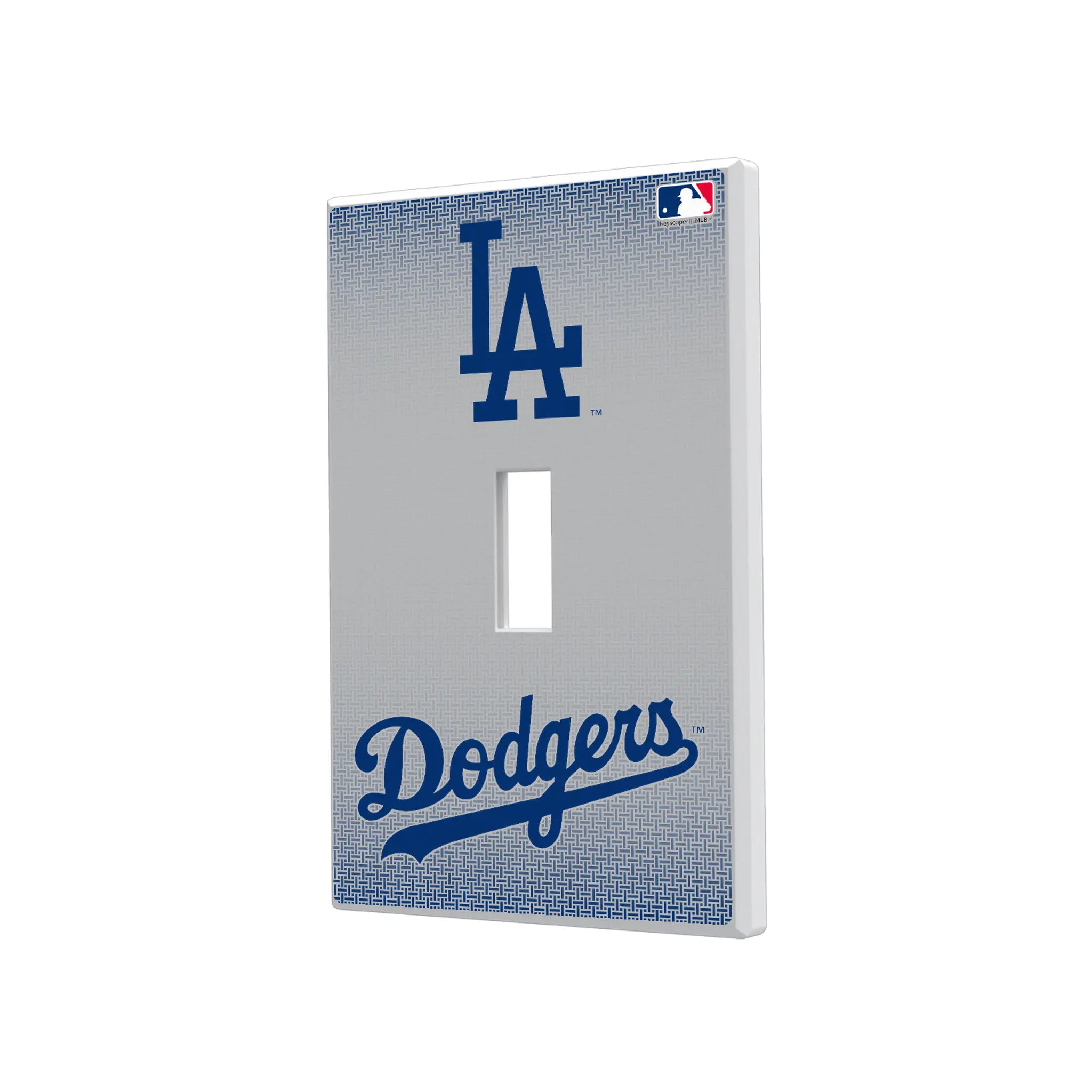 LA Dodgers Linen Hidden-Screw Light Switch Plate
