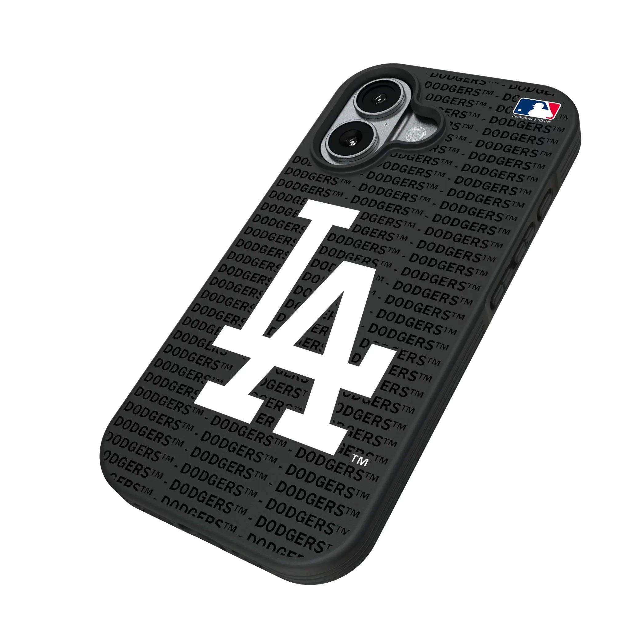 LA Dodgers Text Backdrop Bump Phone Case for Apple iPhone