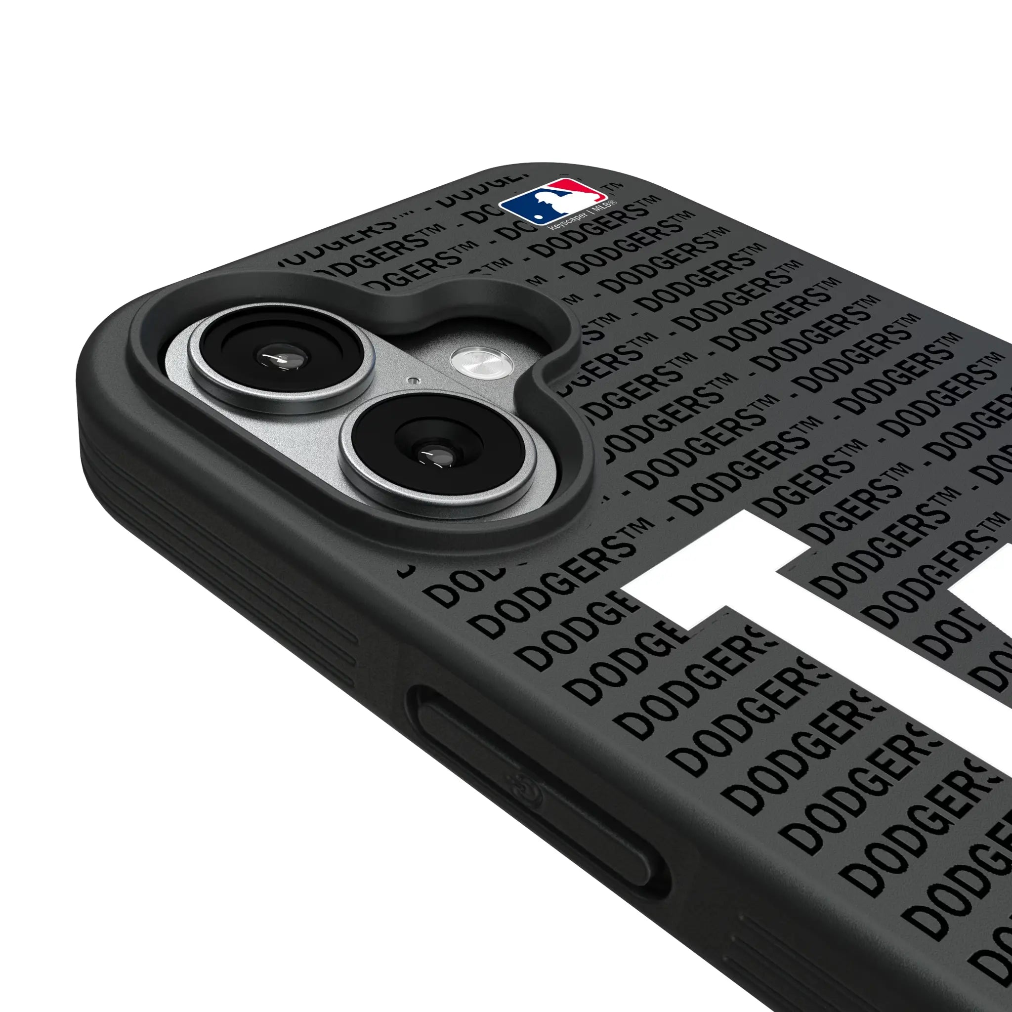 LA Dodgers Text Backdrop Bump Phone Case for Apple iPhone