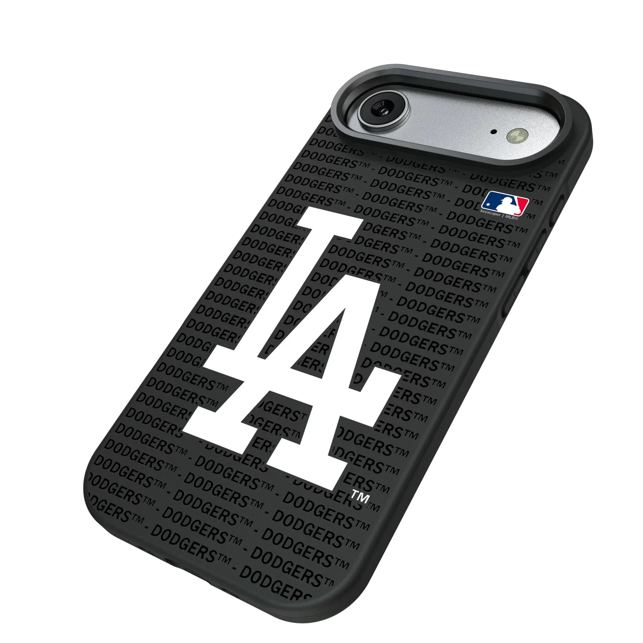 LA Dodgers Text Backdrop Bump Phone Case for Apple iPhone