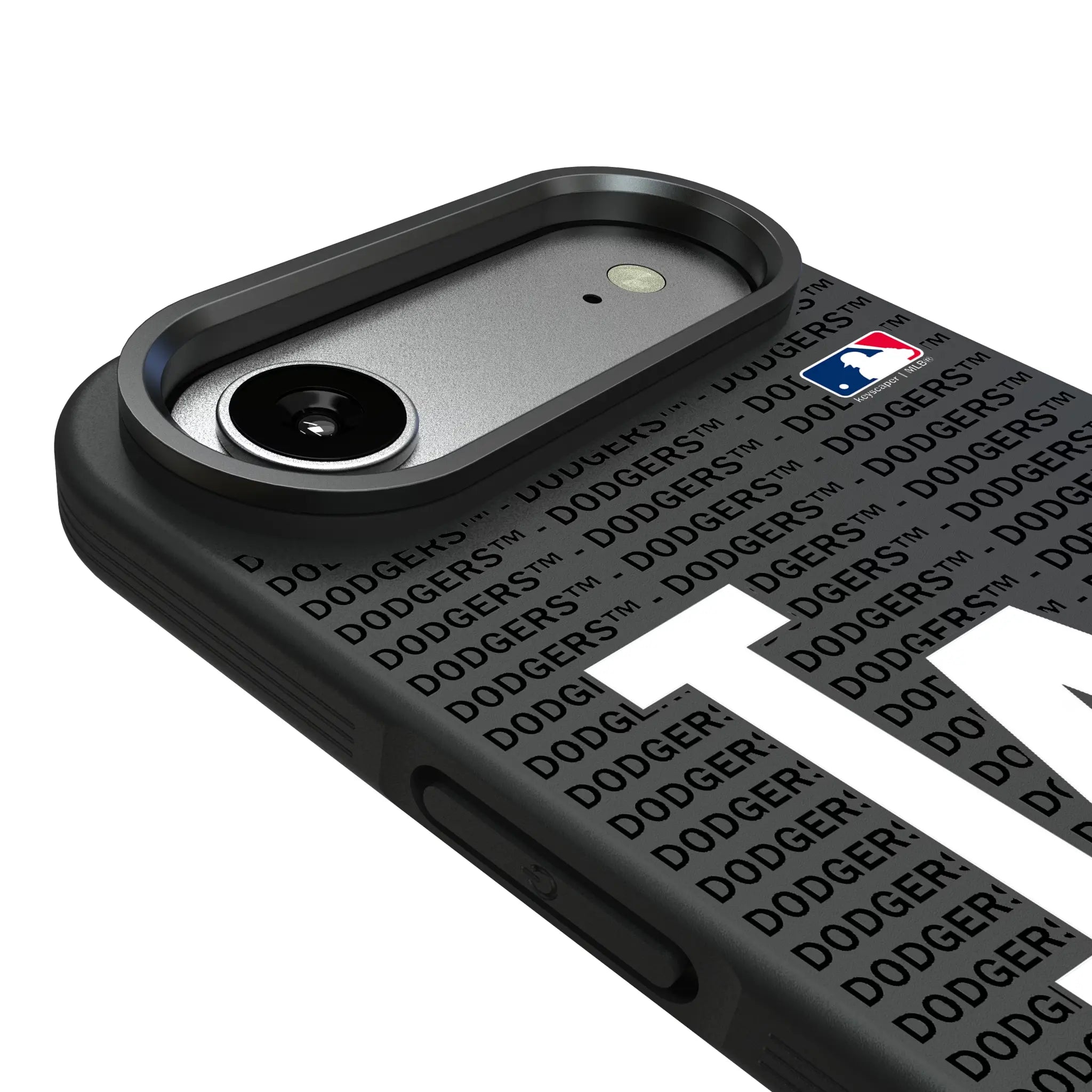 LA Dodgers Text Backdrop Bump Phone Case for Apple iPhone