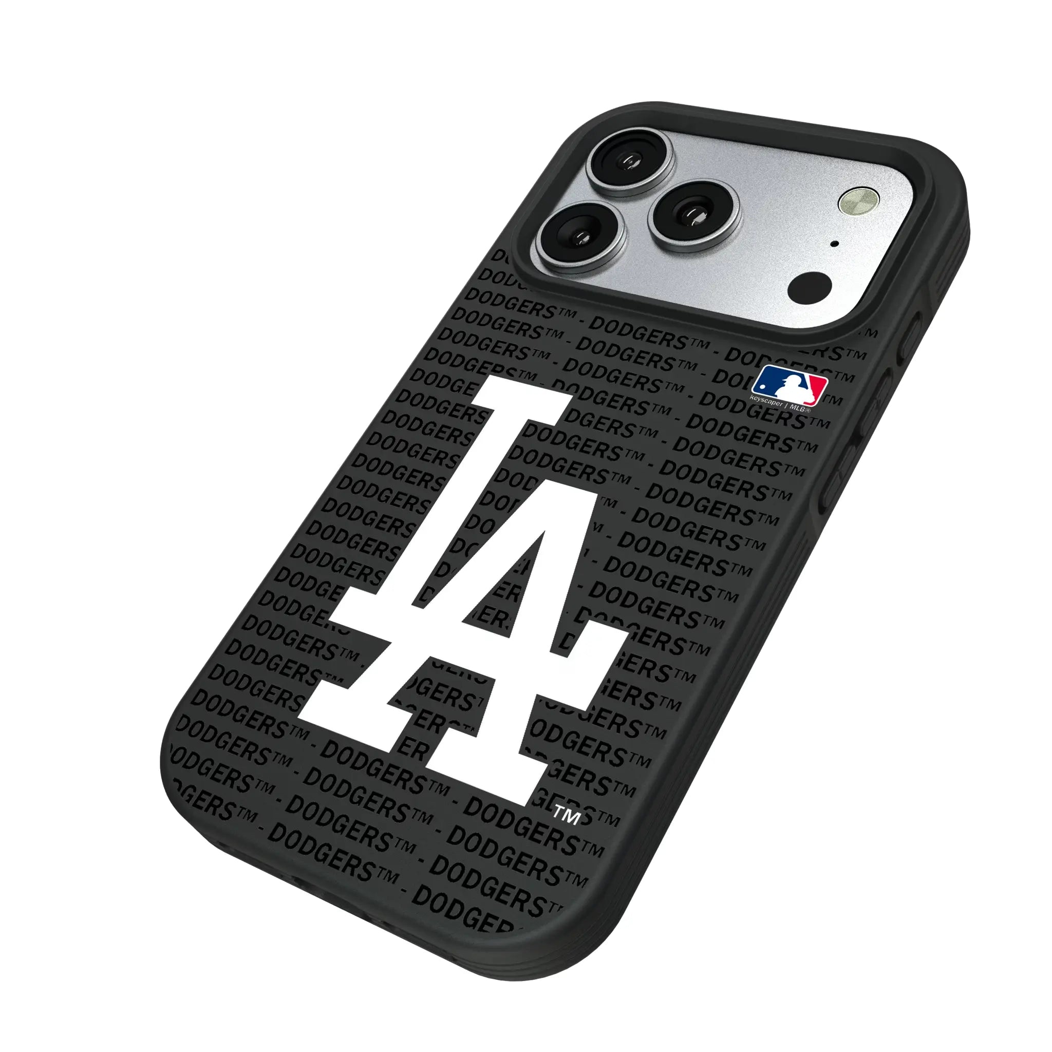 LA Dodgers Text Backdrop Bump Phone Case for Apple iPhone
