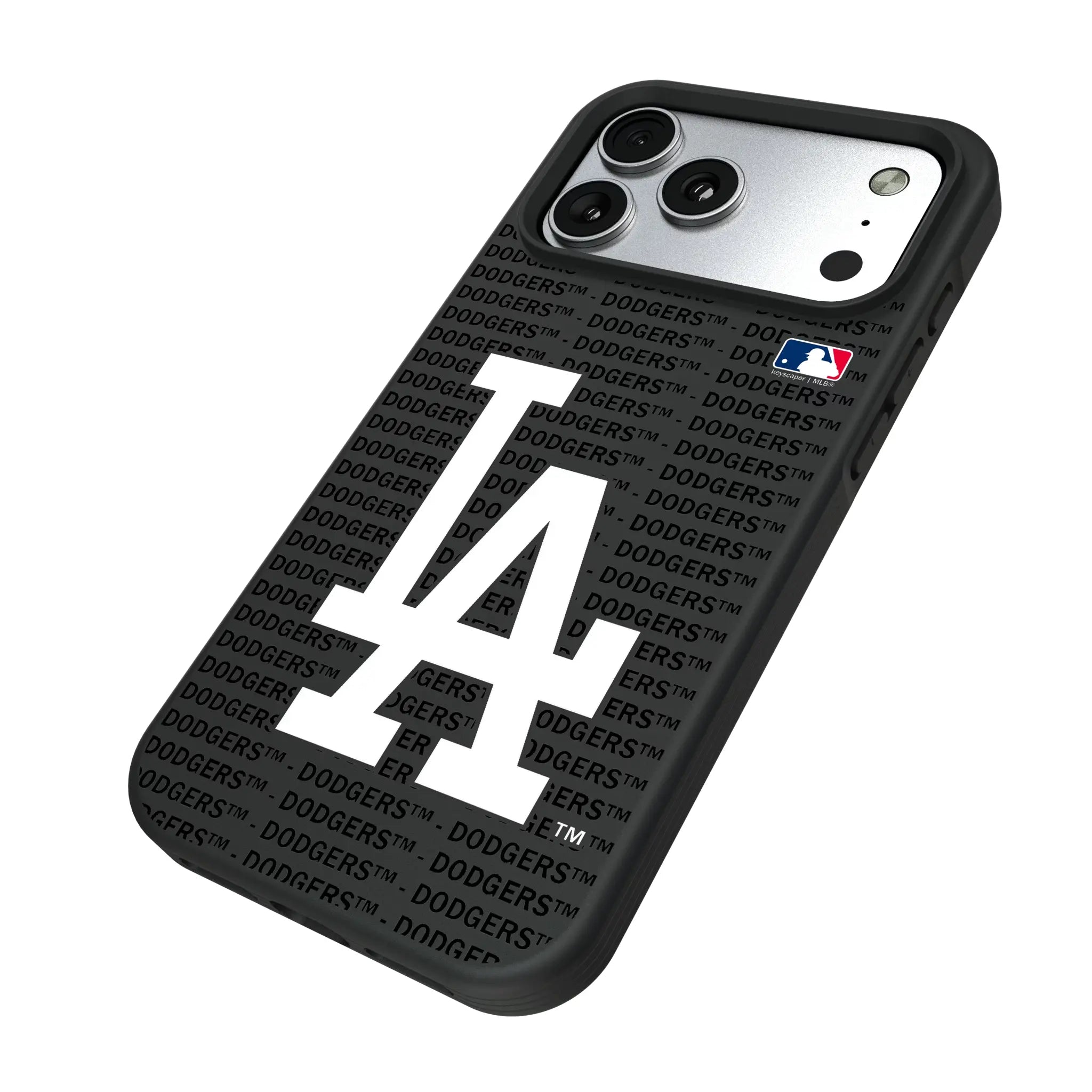 LA Dodgers Text Backdrop Bump Phone Case for Apple iPhone