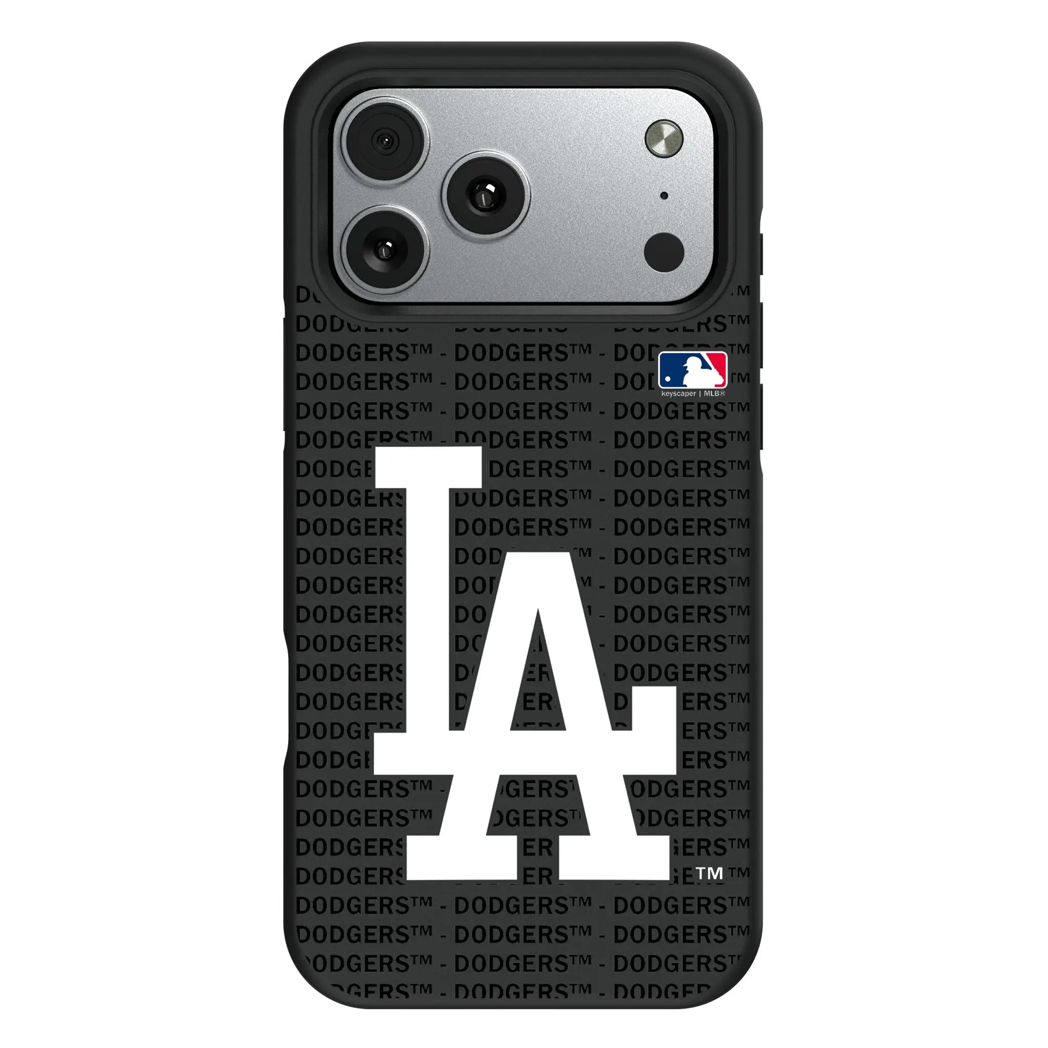 LA Dodgers Text Backdrop Bump Phone Case for Apple iPhone