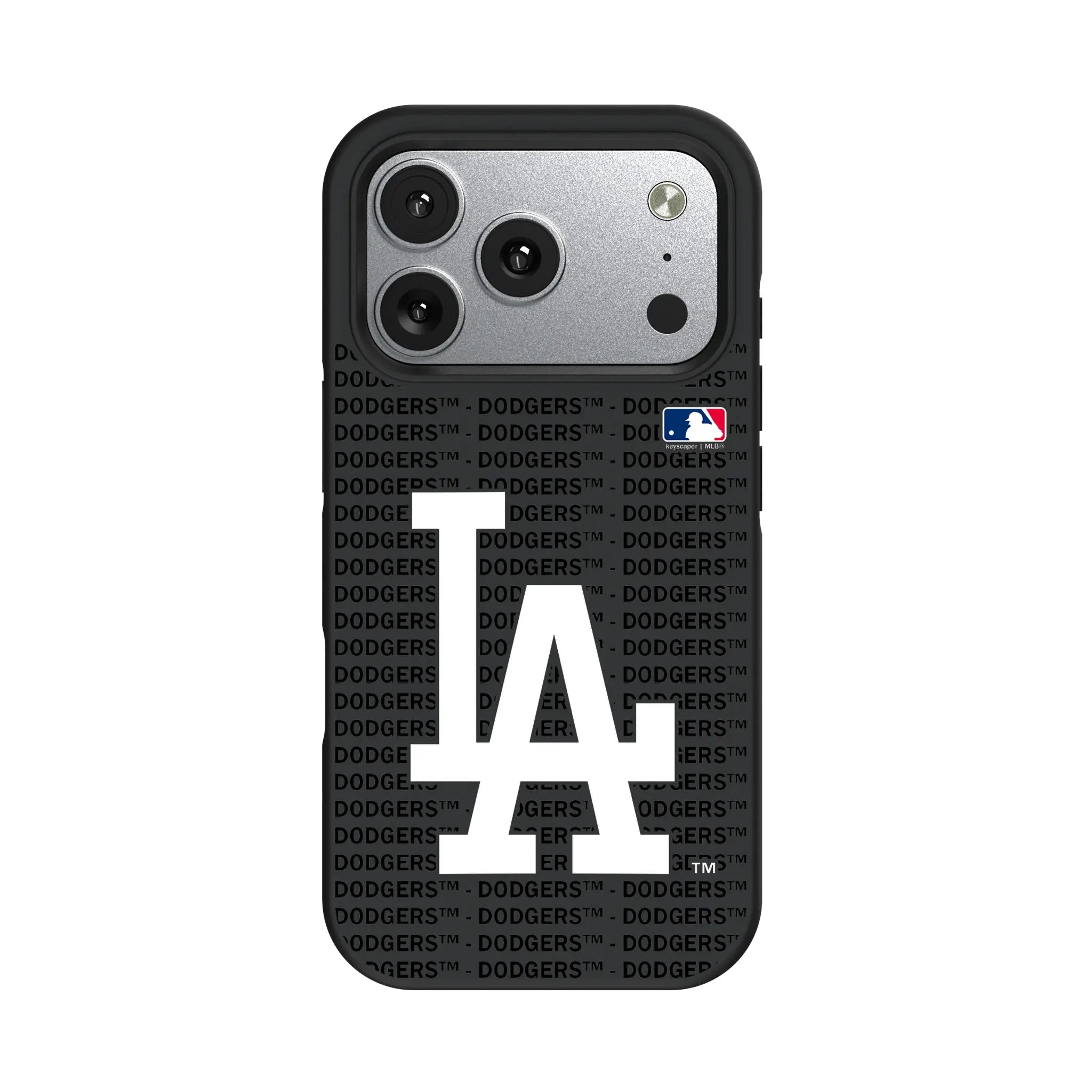 LA Dodgers Text Backdrop Bump Phone Case for Apple iPhone