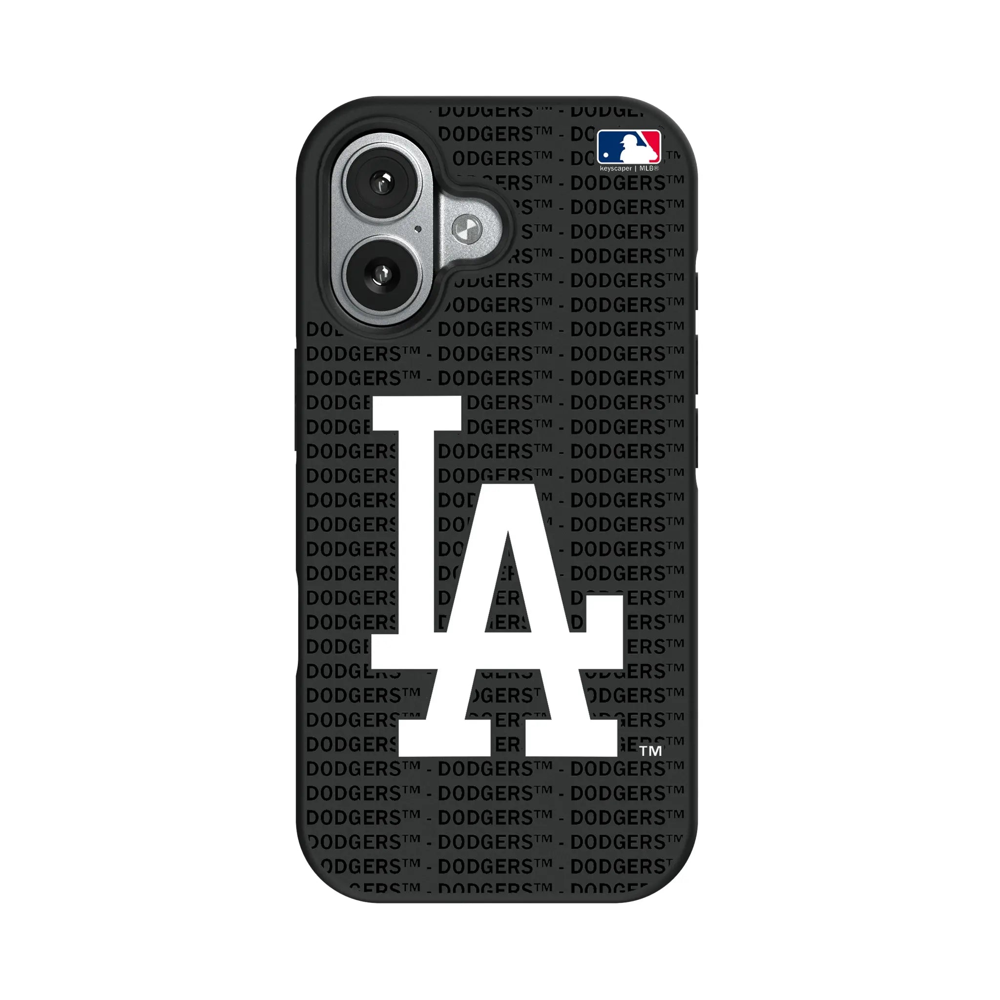 LA Dodgers Text Backdrop Bump Phone Case for Apple iPhone