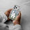 LA Dodgers Text Backdrop Glitter Phone Case for Apple iPhone