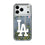 LA Dodgers Text Backdrop Glitter Phone Case for Apple iPhone