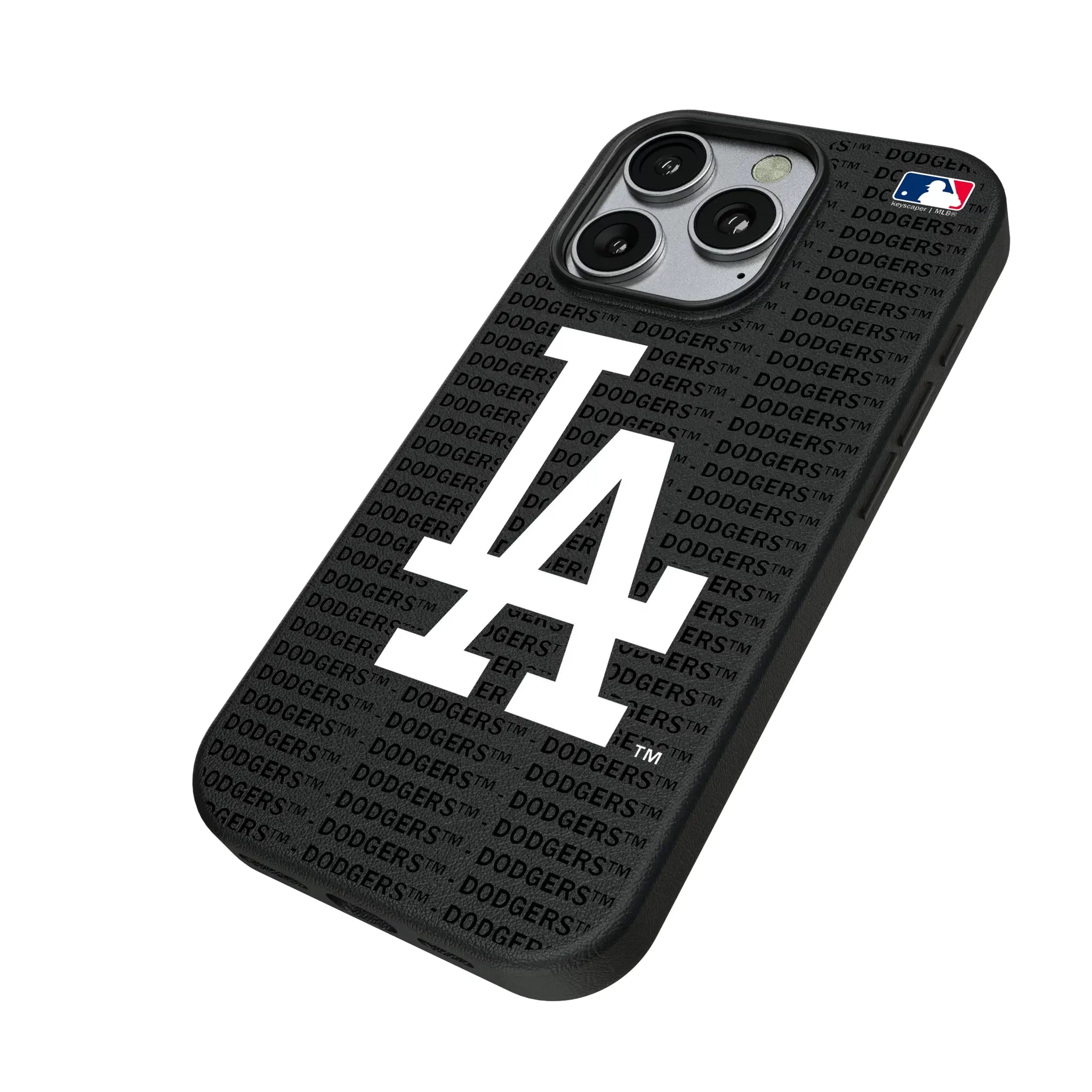 LA Dodgers Text Backdrop MagSafe Compatible Phone Case for Apple iPhone
