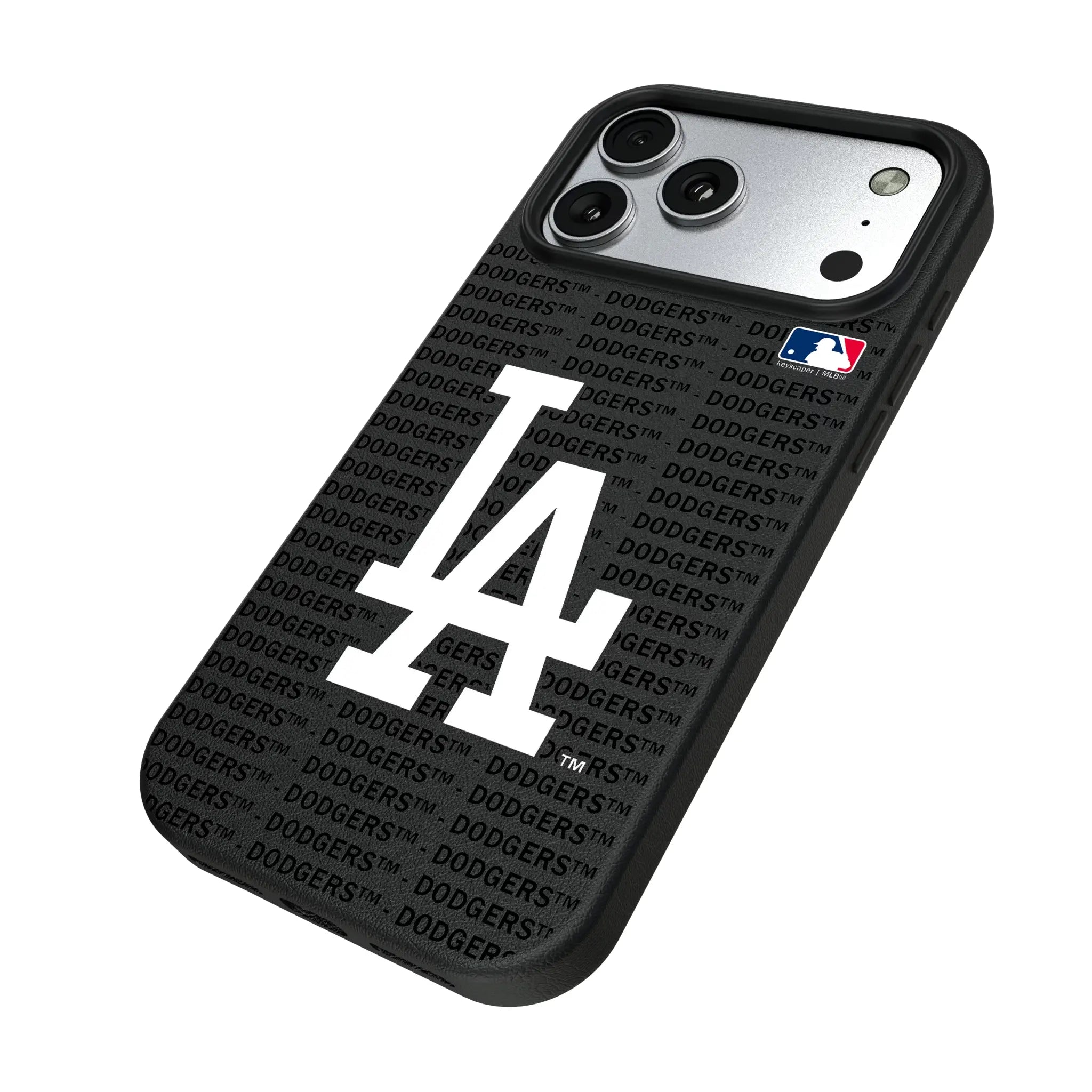 LA Dodgers Text Backdrop MagSafe Compatible Phone Case for Apple iPhone