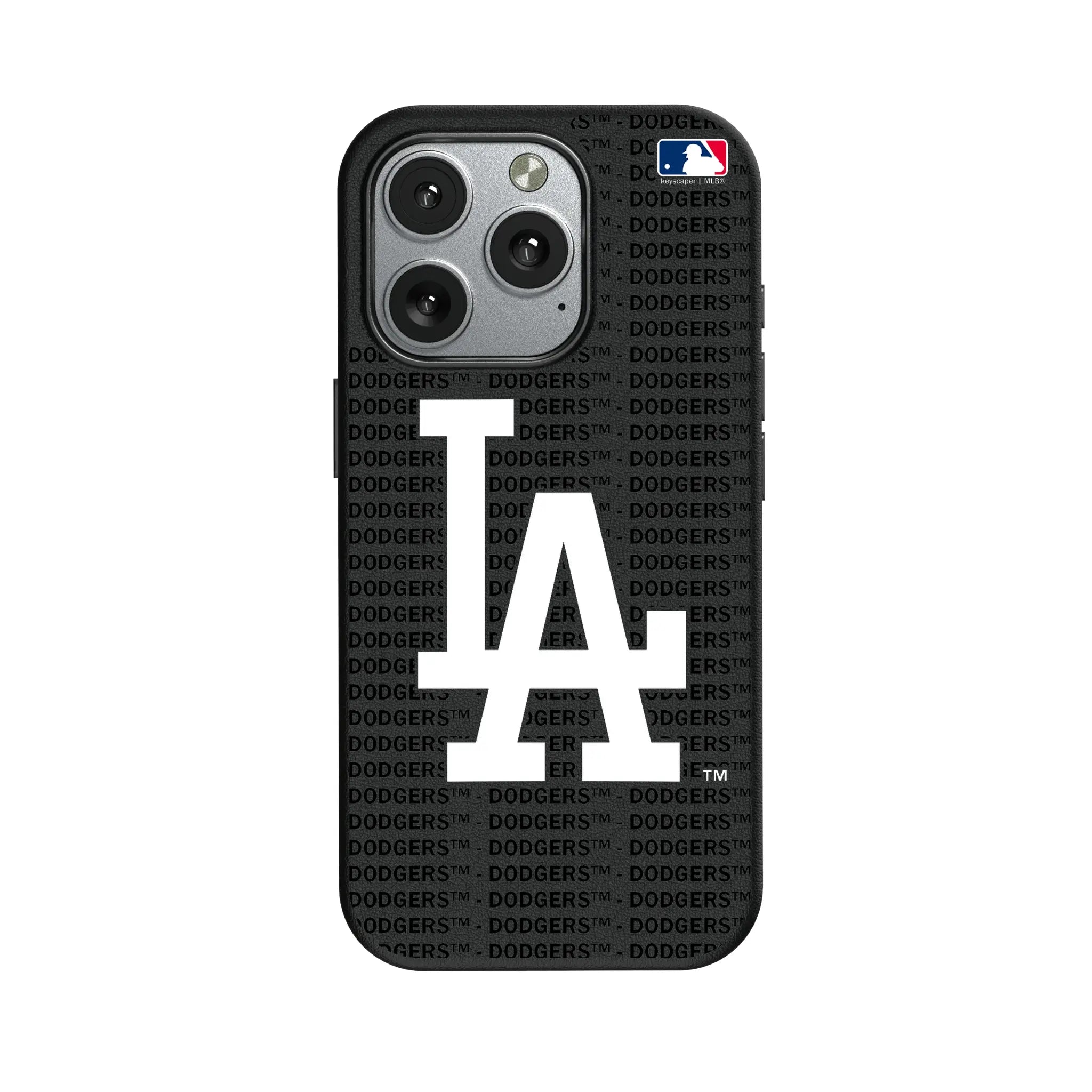 LA Dodgers Text Backdrop MagSafe Compatible Phone Case for Apple iPhone