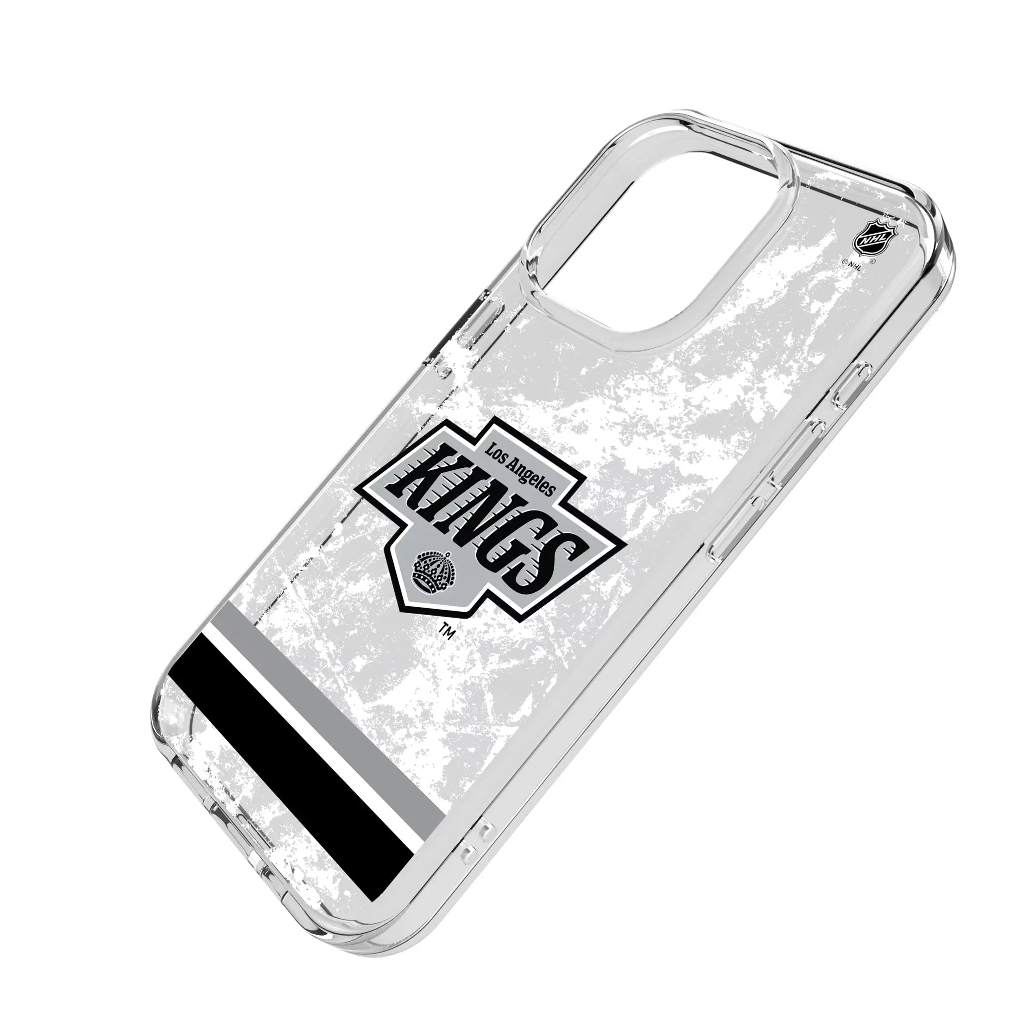 LA Kings Ice Stripe Clear Phone Case for Apple iPhone