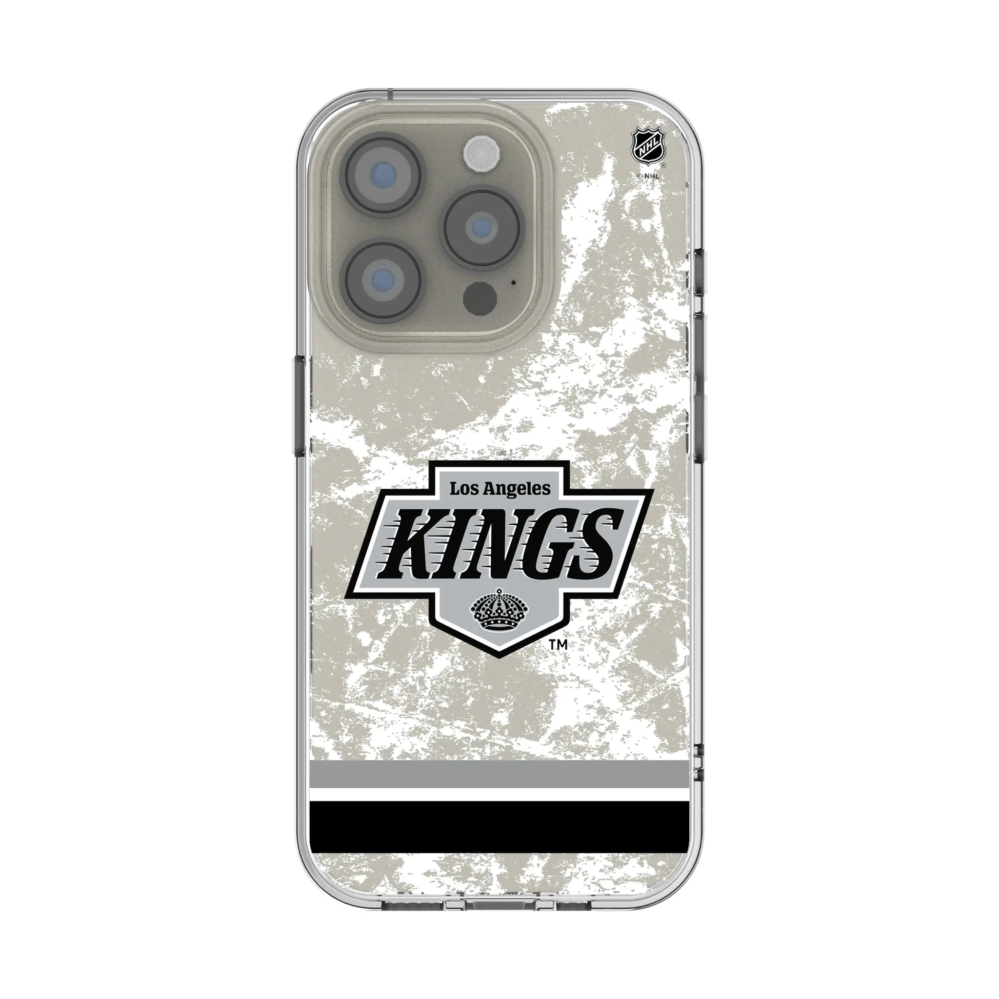 LA Kings Ice Stripe Clear Phone Case for Apple iPhone