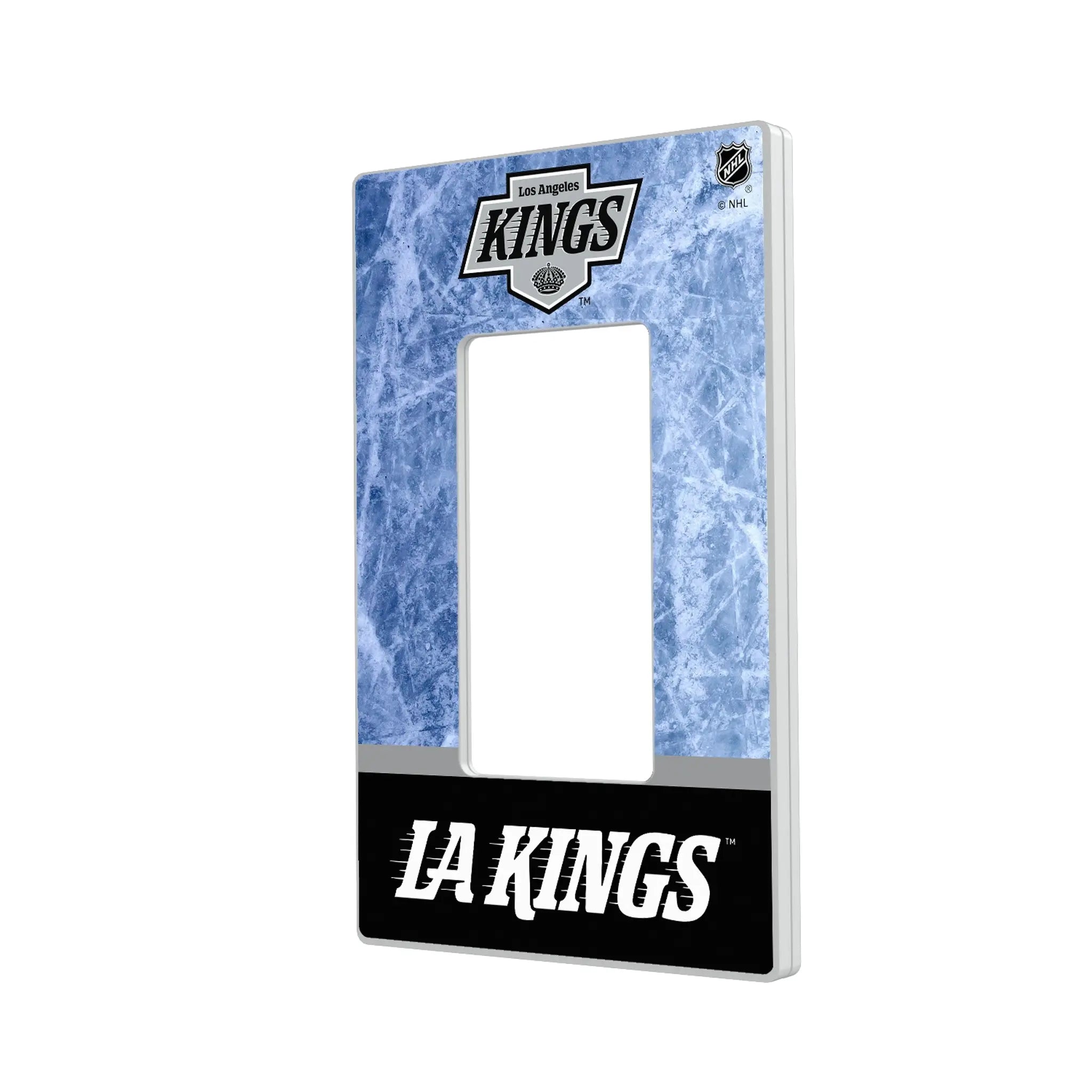 LA Kings Ice Wordmark Hidden-Screw Light Switch Plate