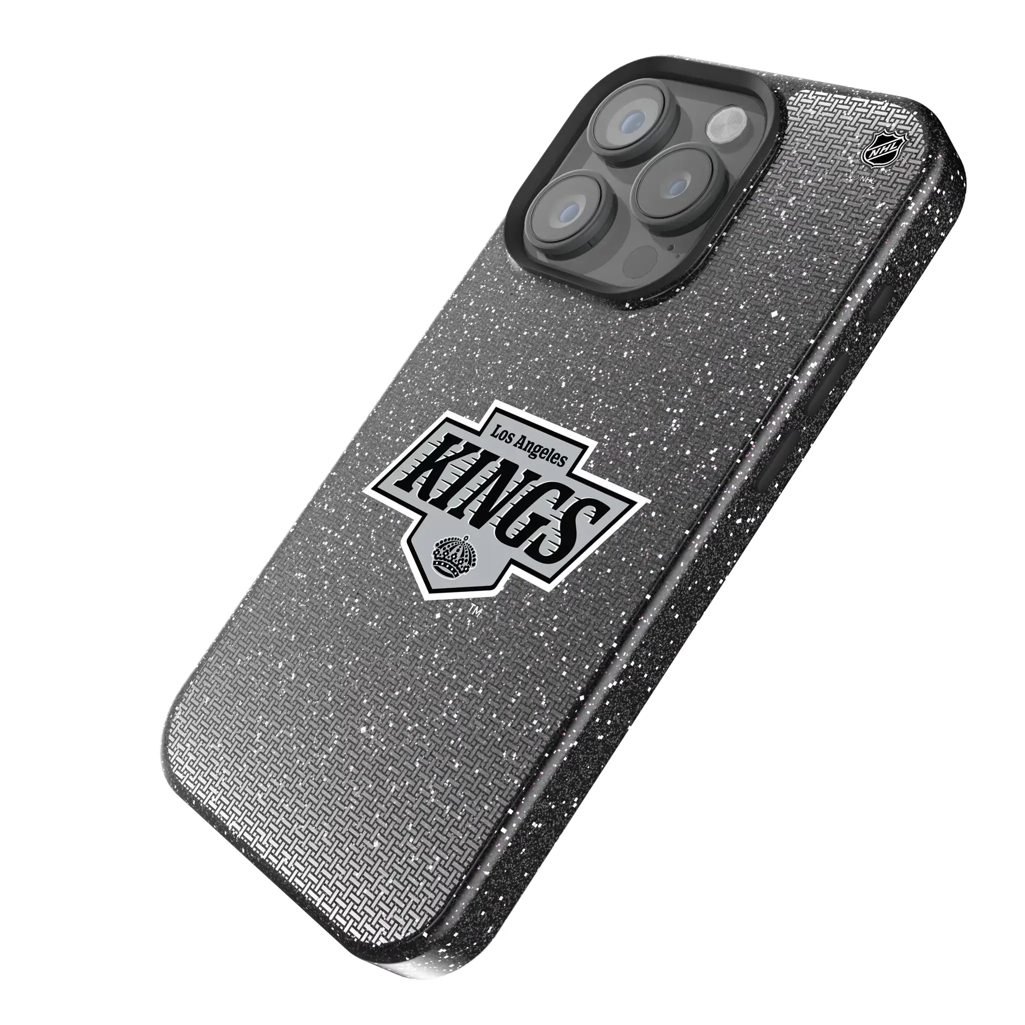 LA Kings Linen Bling Phone Case for Apple iPhone