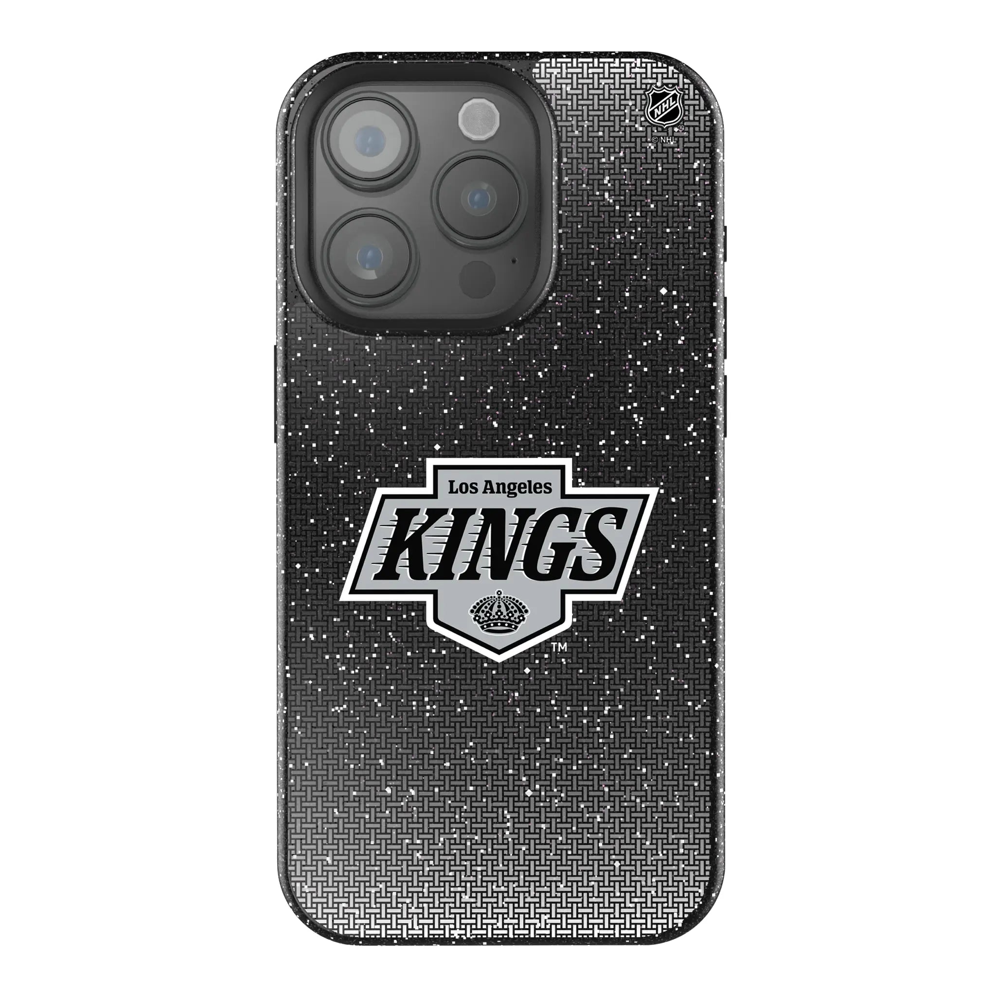 LA Kings Linen Bling Phone Case for Apple iPhone