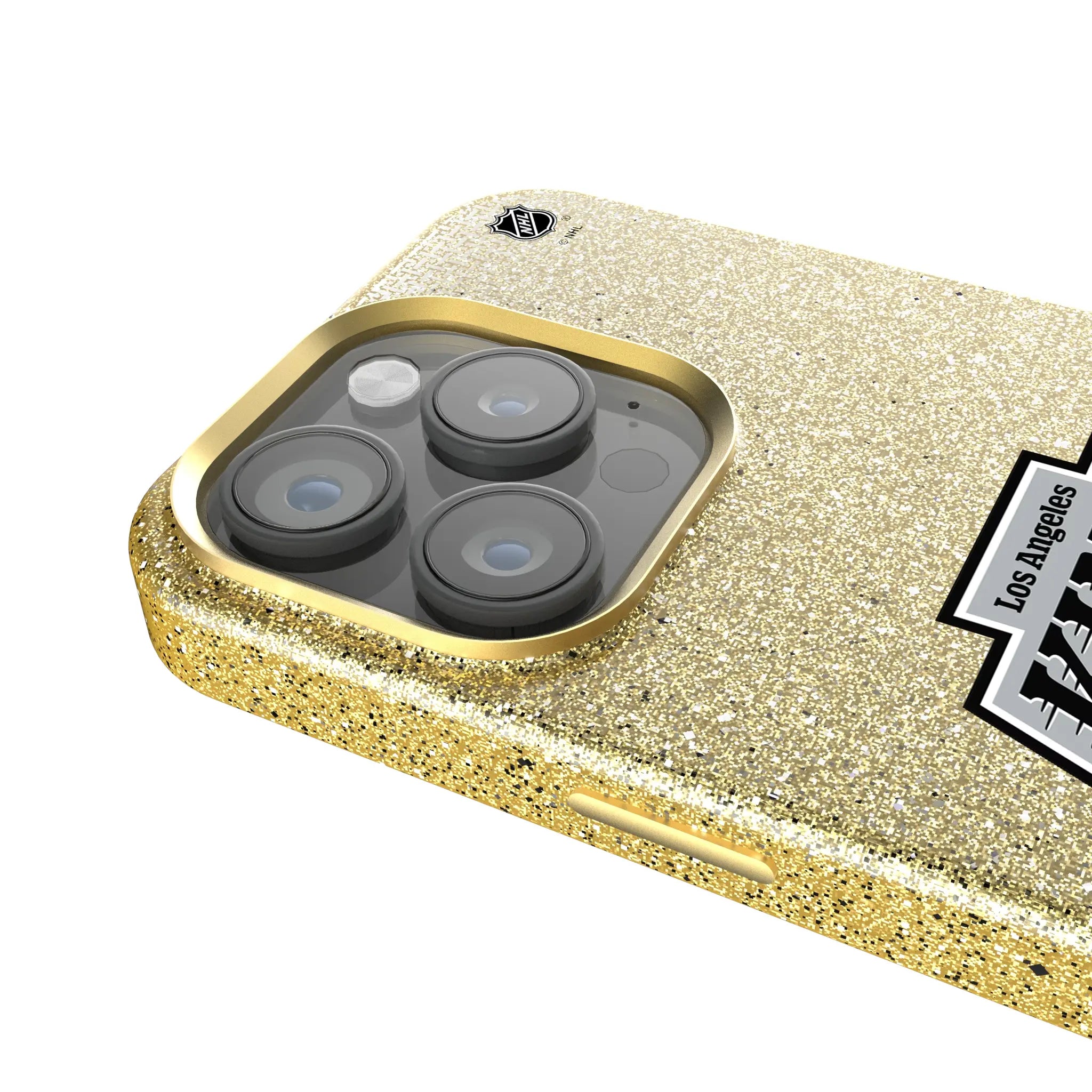 LA Kings Linen Bling Phone Case for Apple iPhone