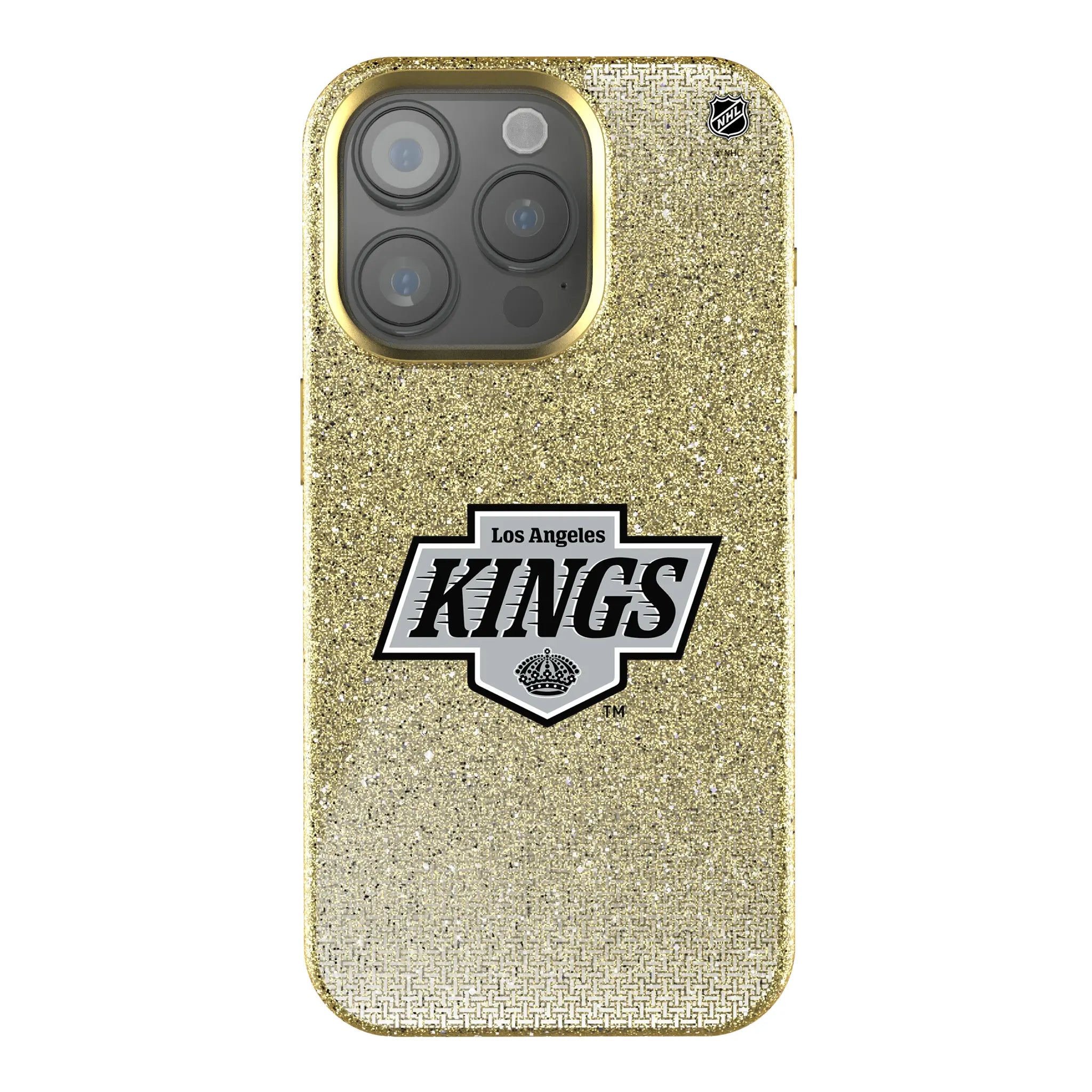 LA Kings Linen Bling Phone Case for Apple iPhone