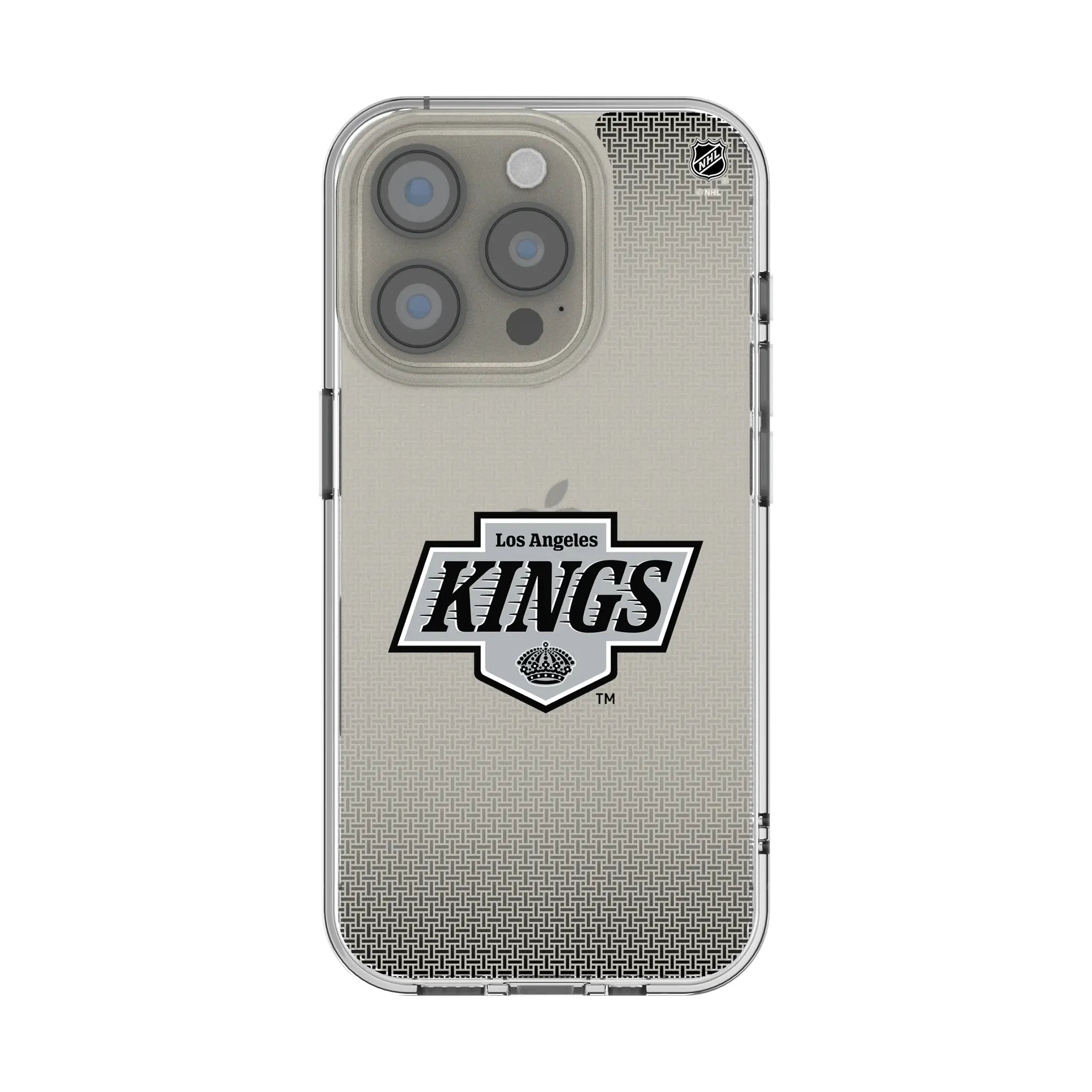 LA Kings Linen Clear Phone Case for Apple iPhone