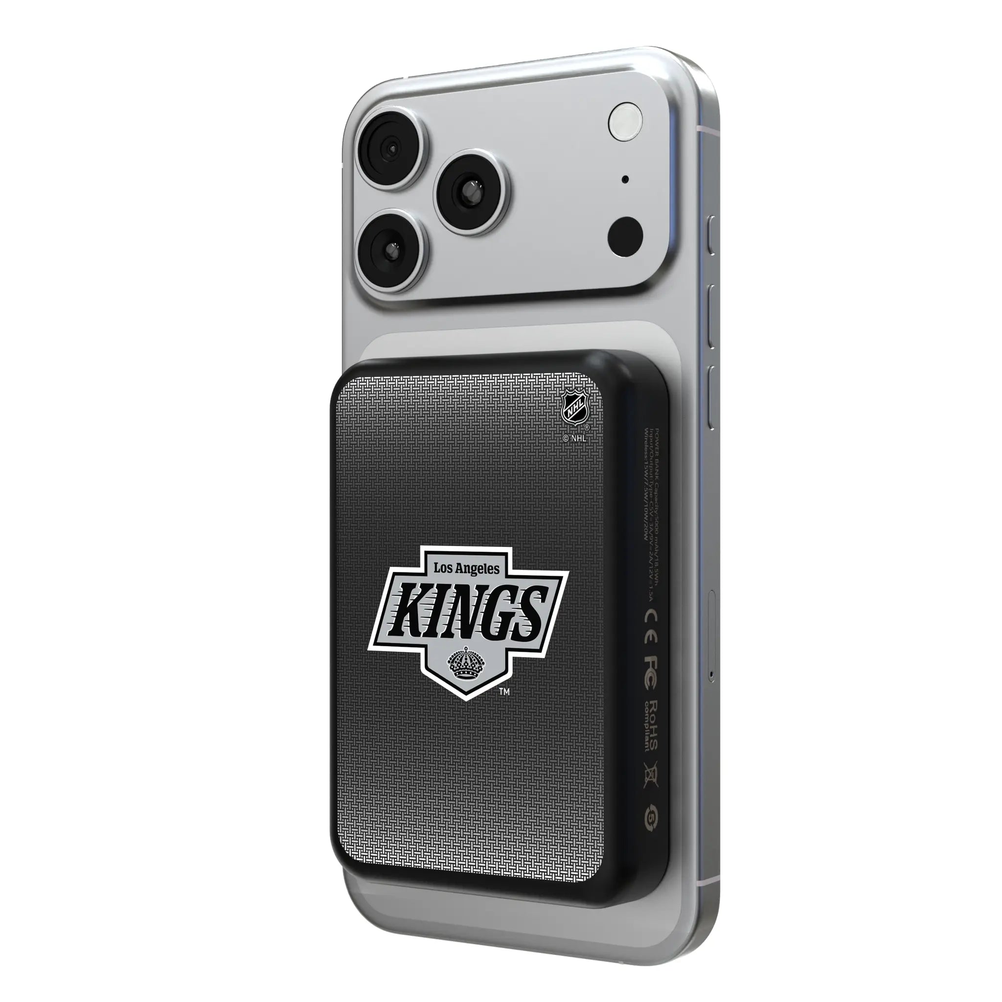 LA Kings Linen Wireless Mag Power Bank