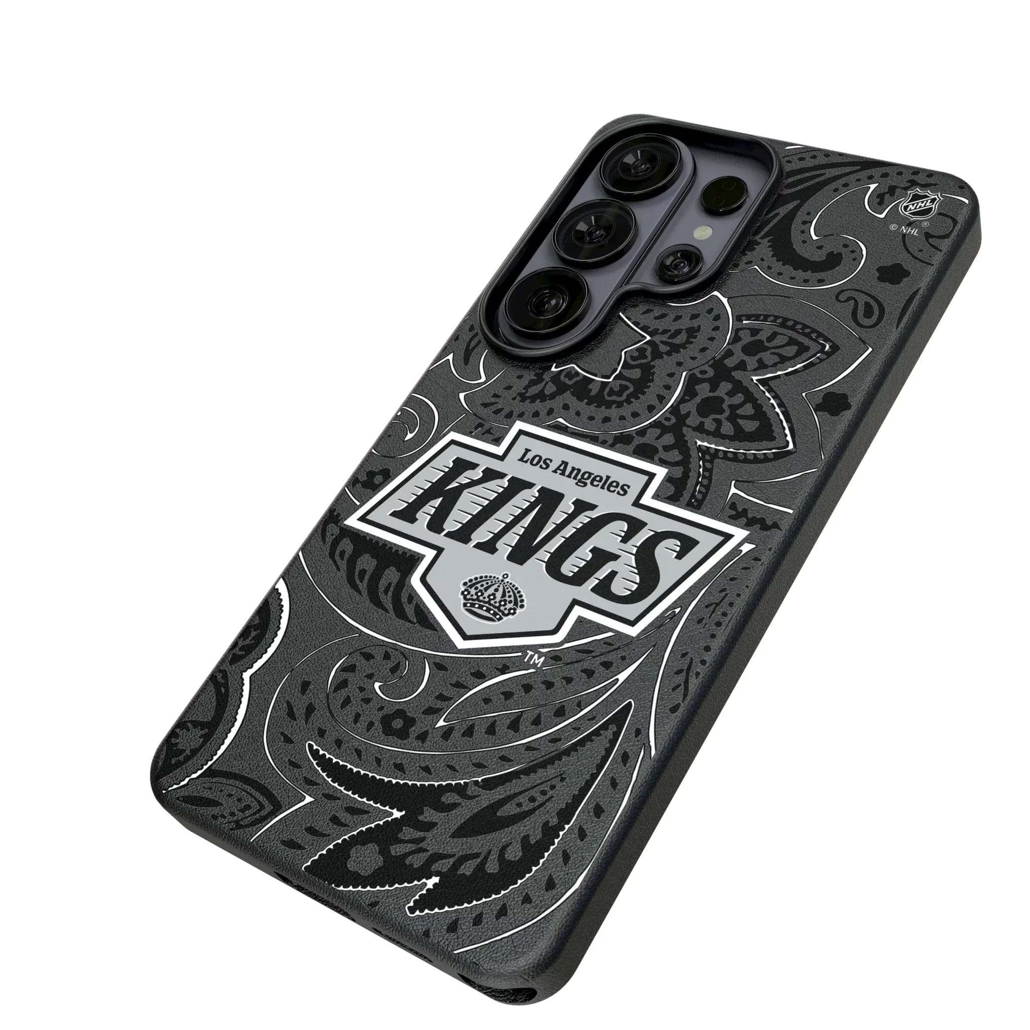 LA Kings Paisley MagSafe Compatible Phone Case for Samsung Galaxy