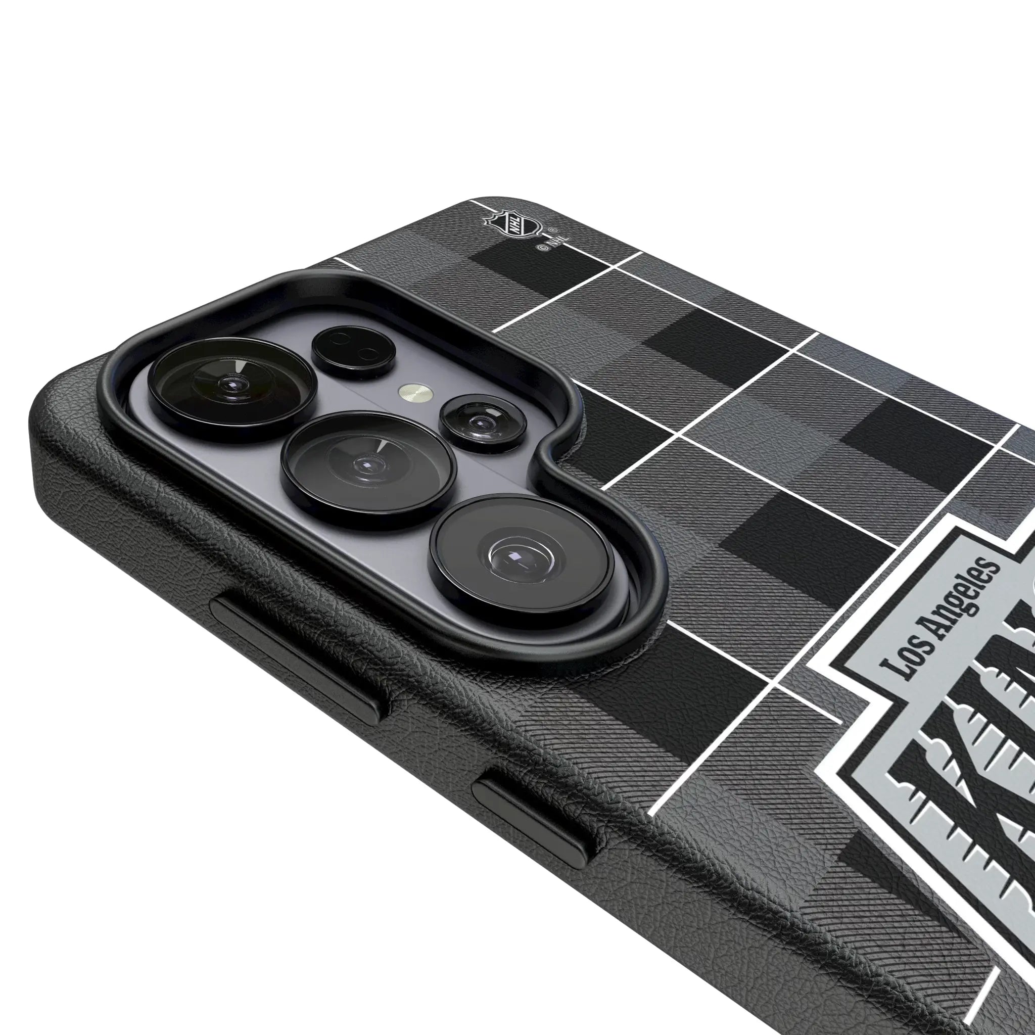 LA Kings Plaid MagSafe Compatible Phone Case for Samsung Galaxy