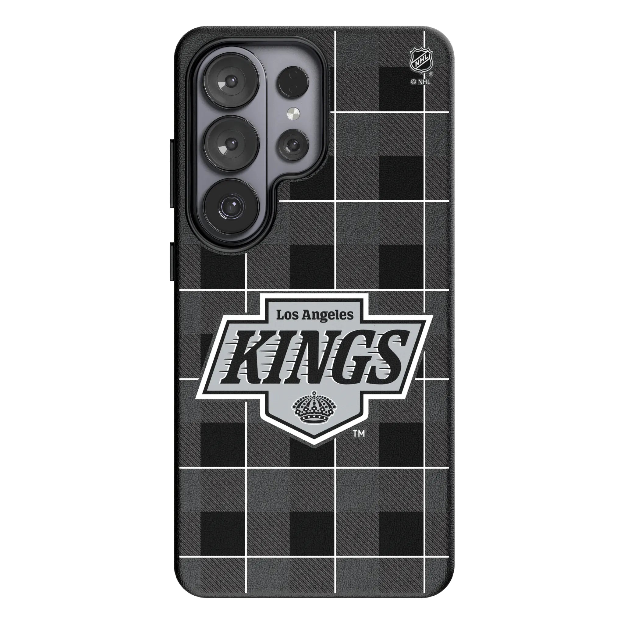 LA Kings Plaid MagSafe Compatible Phone Case for Samsung Galaxy
