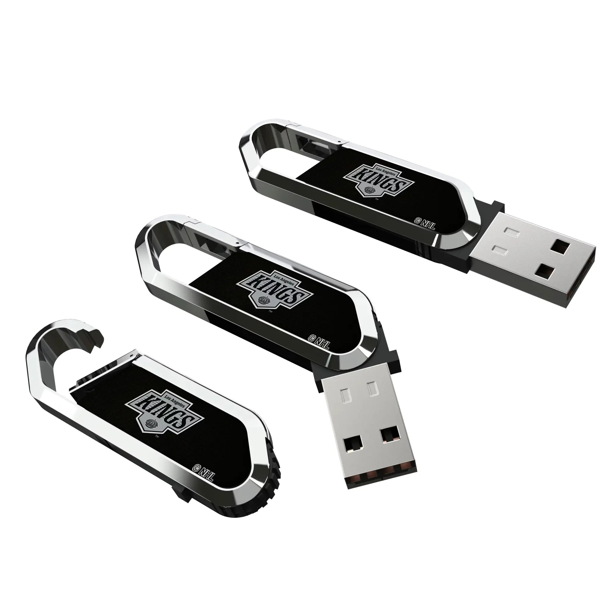 LA Kings Solid USB 32GB Clip Style Flash Drive