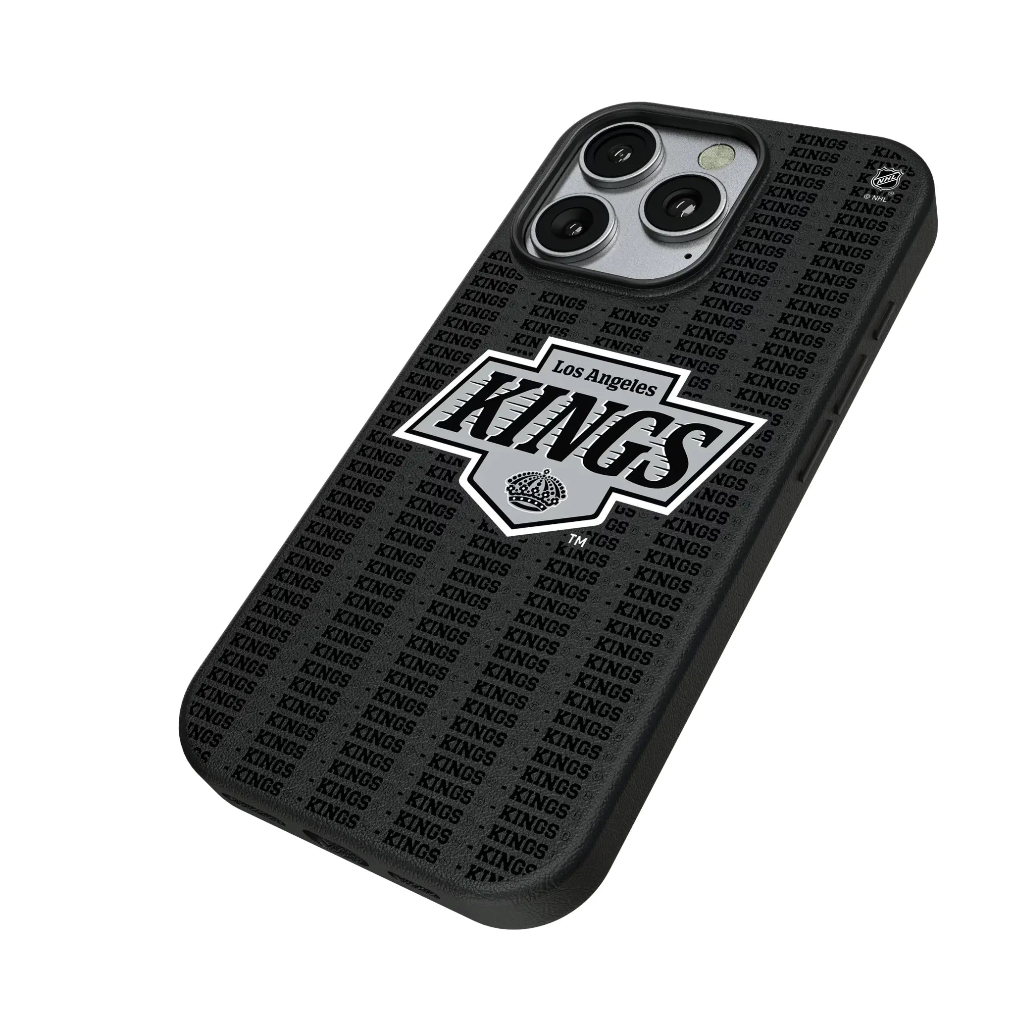 LA Kings Text Backdrop MagSafe Compatible Phone Case for Apple iPhone