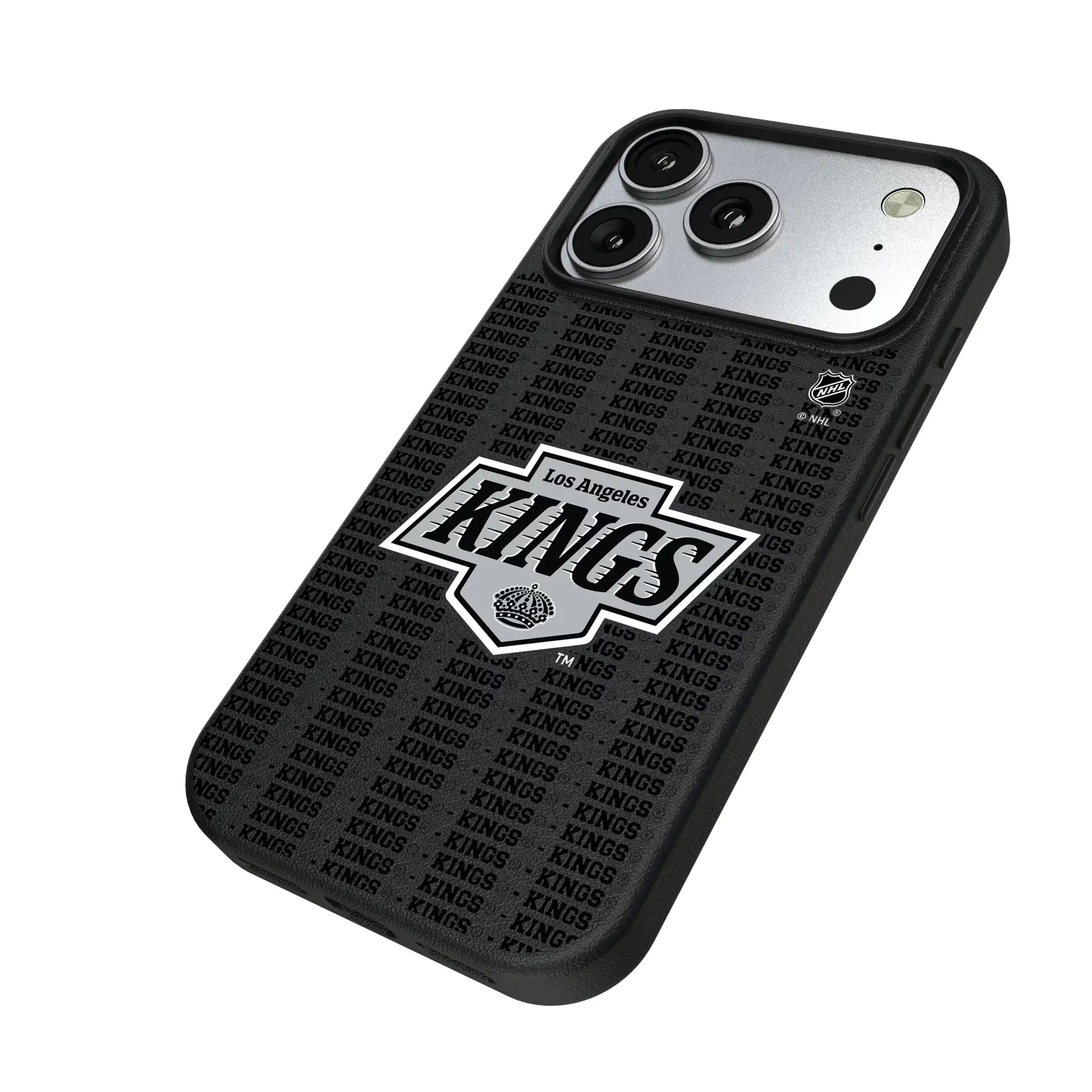 LA Kings Text Backdrop MagSafe Compatible Phone Case for Apple iPhone