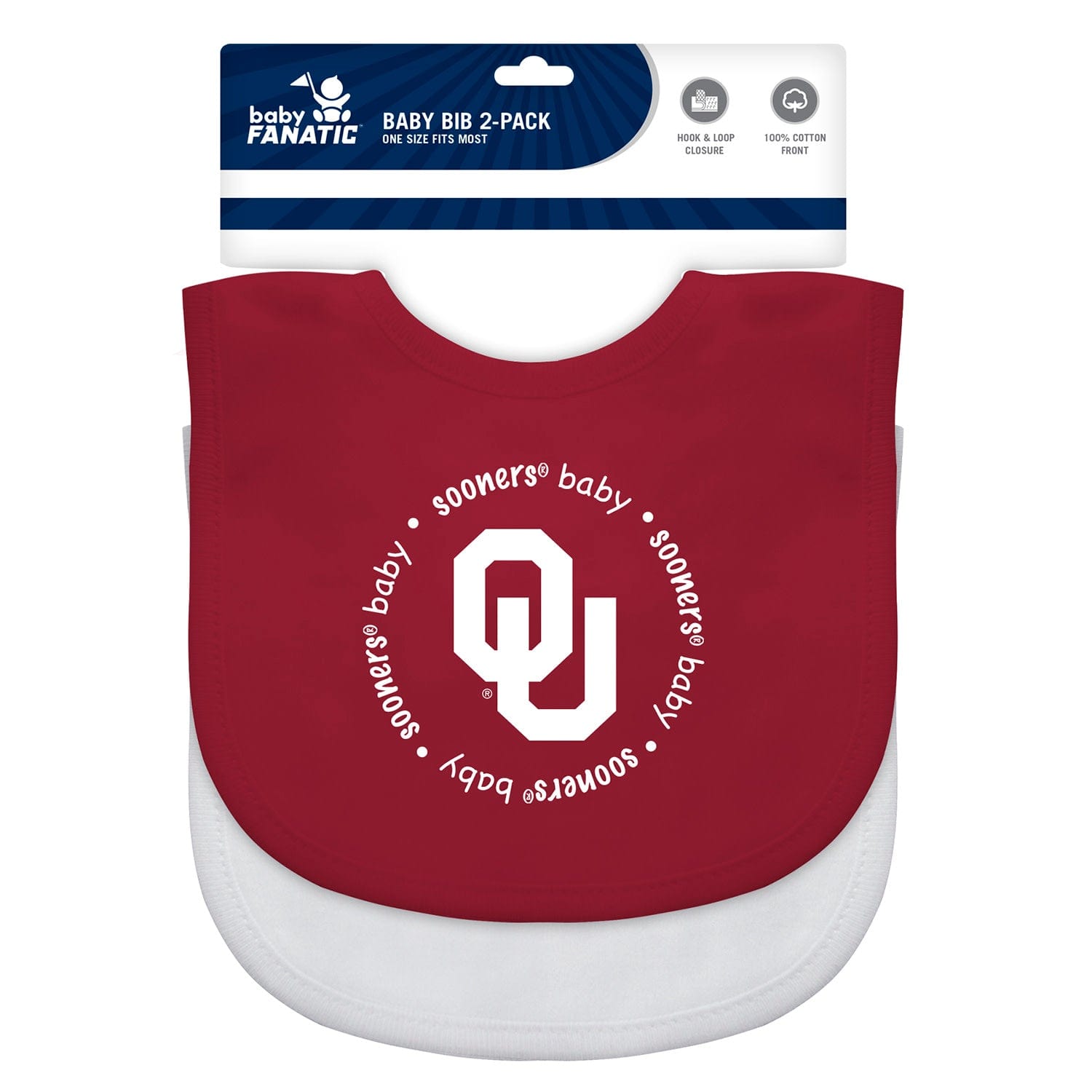 Oklahoma Sooners Baby Bibs 2-Pack - Sports Gifts, Sports Memorabilia, Sports Collectibles, Fan Shop