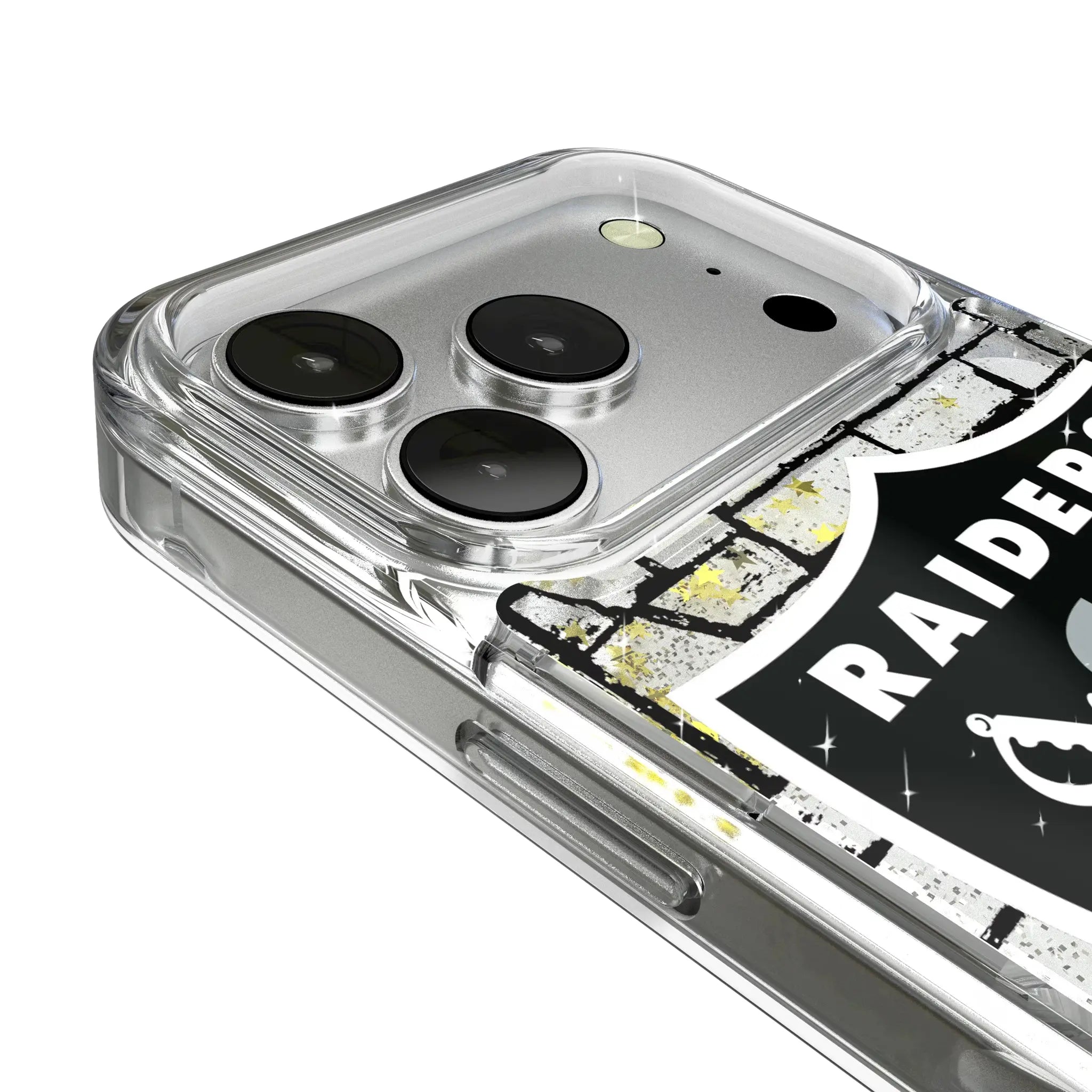 Las Vegas Raiders Brick Glitter Phone Case for Apple iPhone