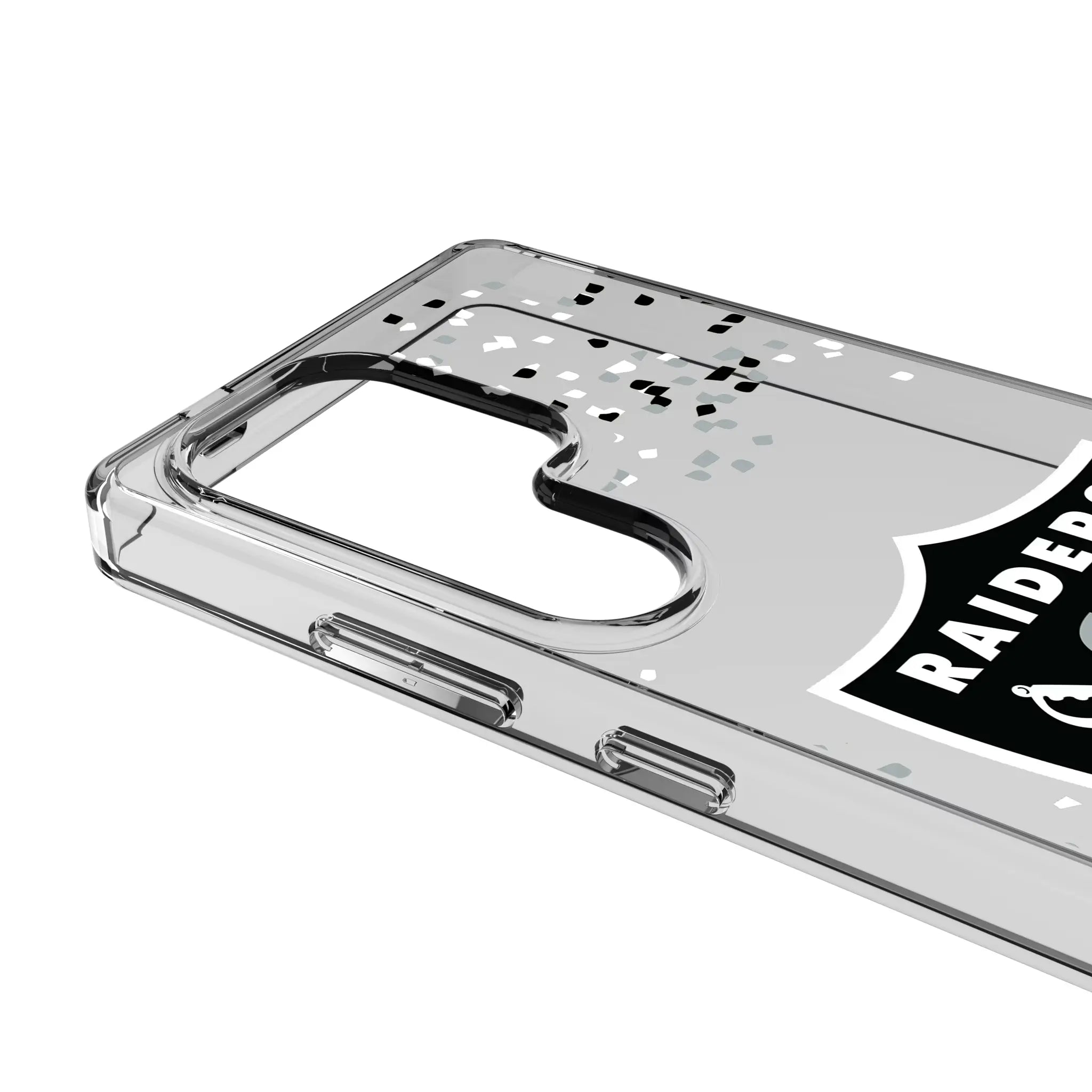 Las Vegas Raiders Confetti Clear Phone Case for Samsung Galaxy