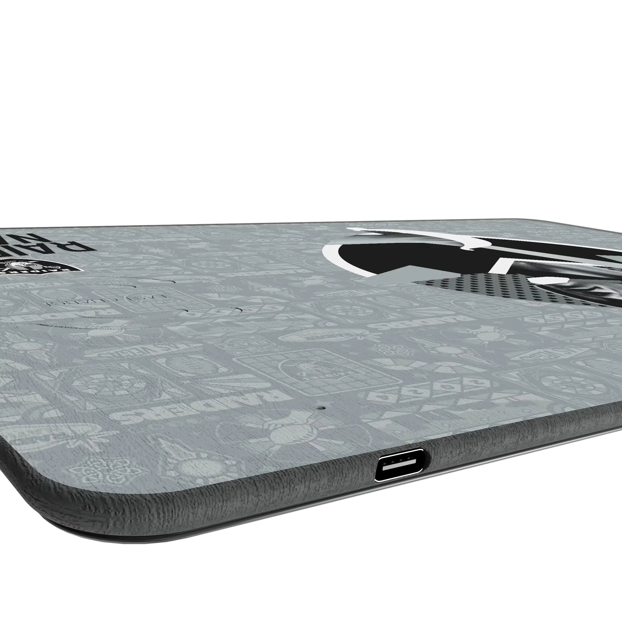 Las Vegas Raiders 2024 Edition 15-Watt Wireless Charger and Mouse Pad