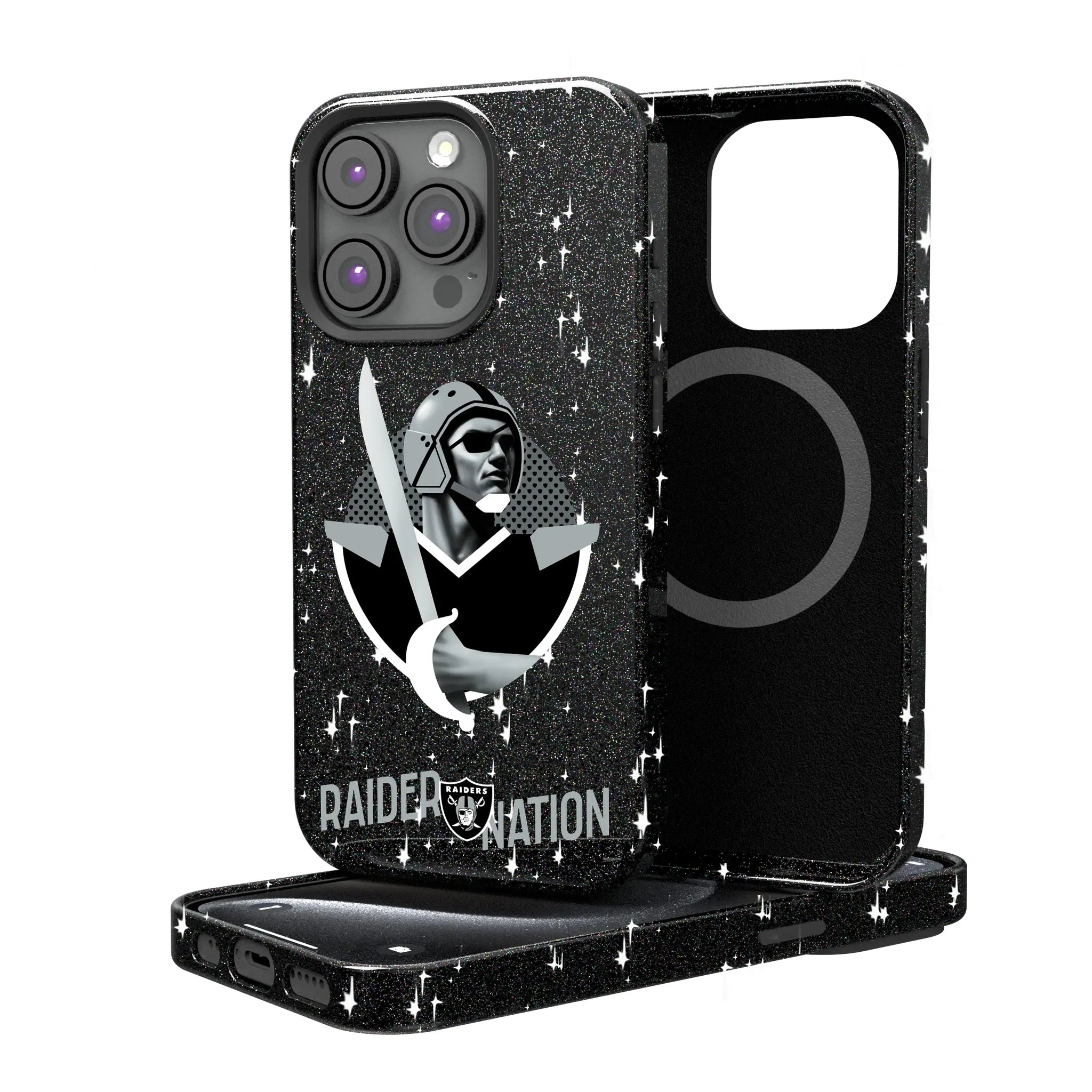 Las Vegas Raiders 2024 Illustrated Limited Edition Bling Phone Case
