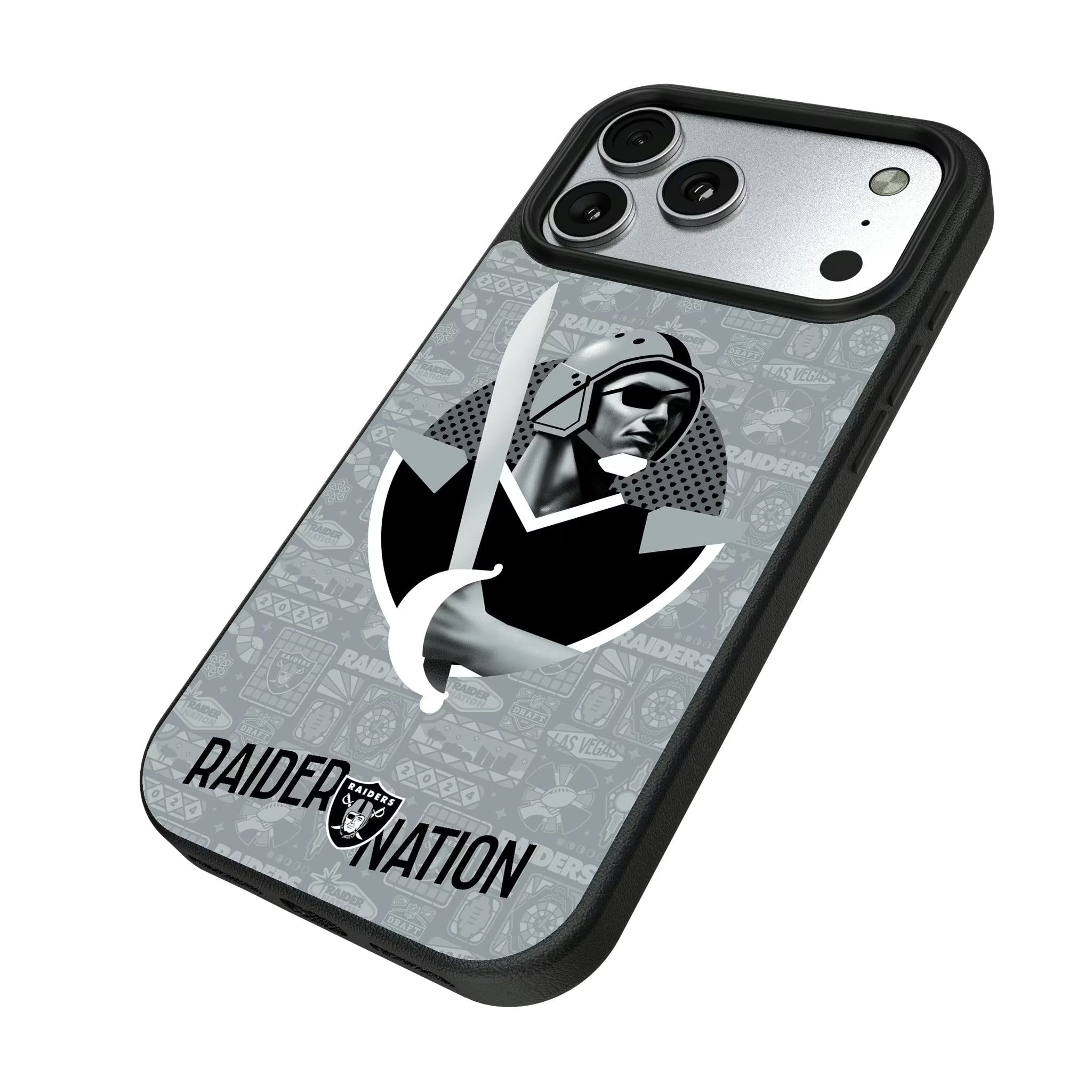 Las Vegas Raiders 2024 Illustrated Limited Edition Magnetic Phone Case - Sports Gifts, Sports Memorabilia, Sports Collectibles, Fan Shop
