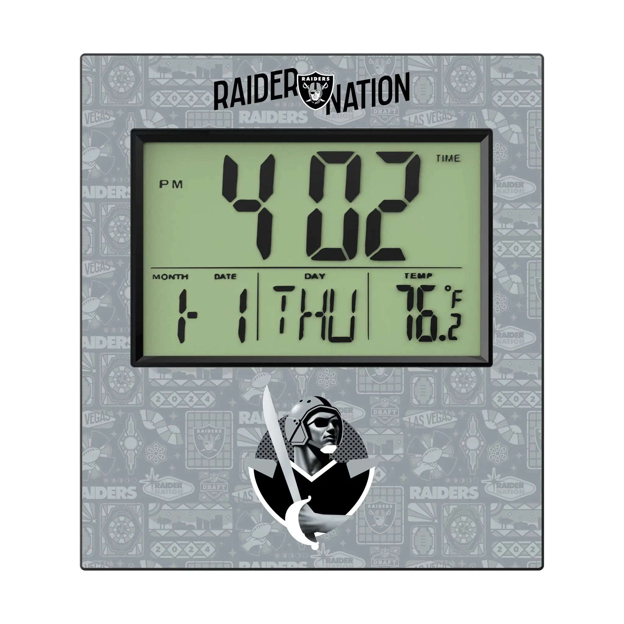 Las Vegas Raiders 2024 Edition Wall Clock