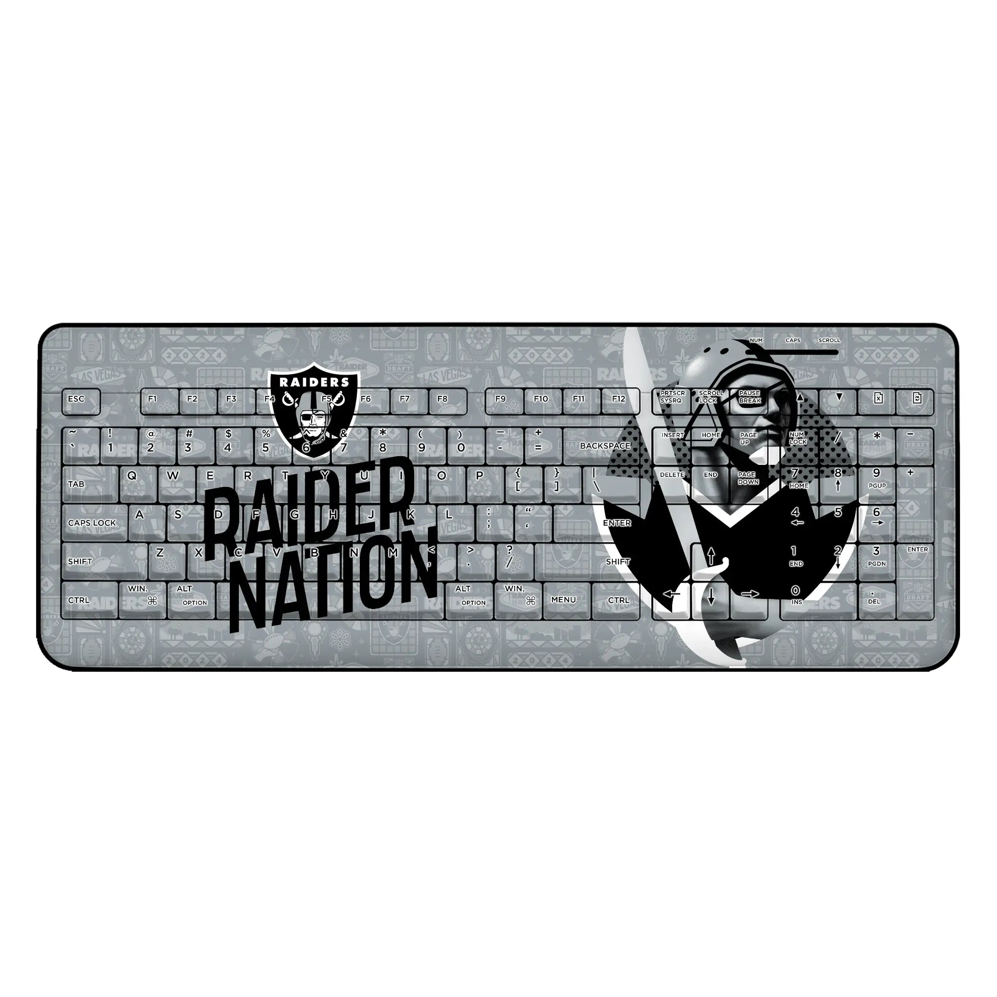 Las Vegas Raiders 2024 Illustrated Limited Edition Wireless USB Keyboard