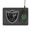 Las Vegas Raiders Linen 15-Watt Wireless Charger and Mouse Pad