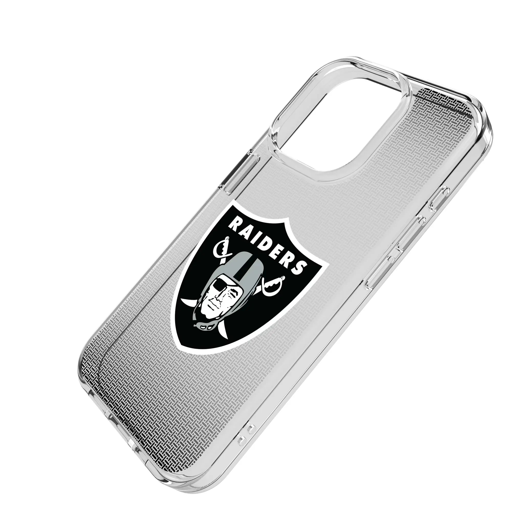 Las Vegas Raiders Linen Clear Phone Case for Apple iPhone