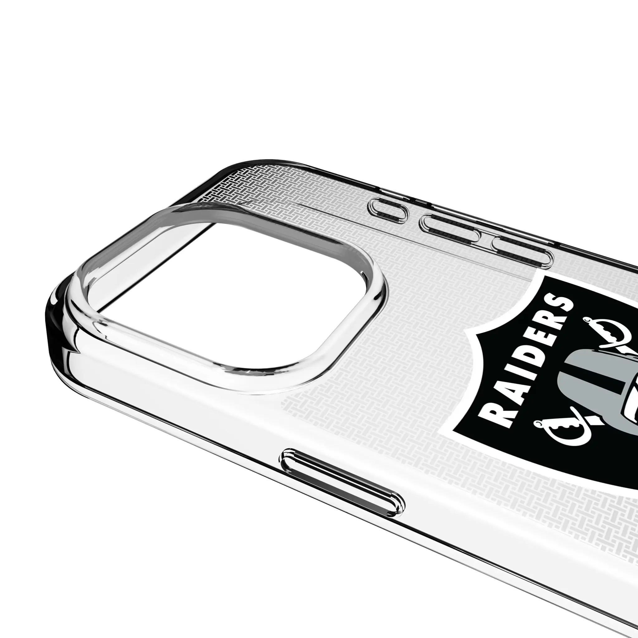 Las Vegas Raiders Linen Clear Phone Case for Apple iPhone